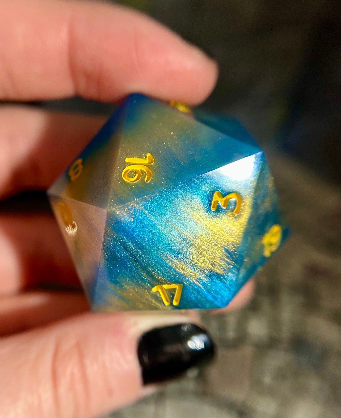 Celestial Sea 40mm d20 Chonk