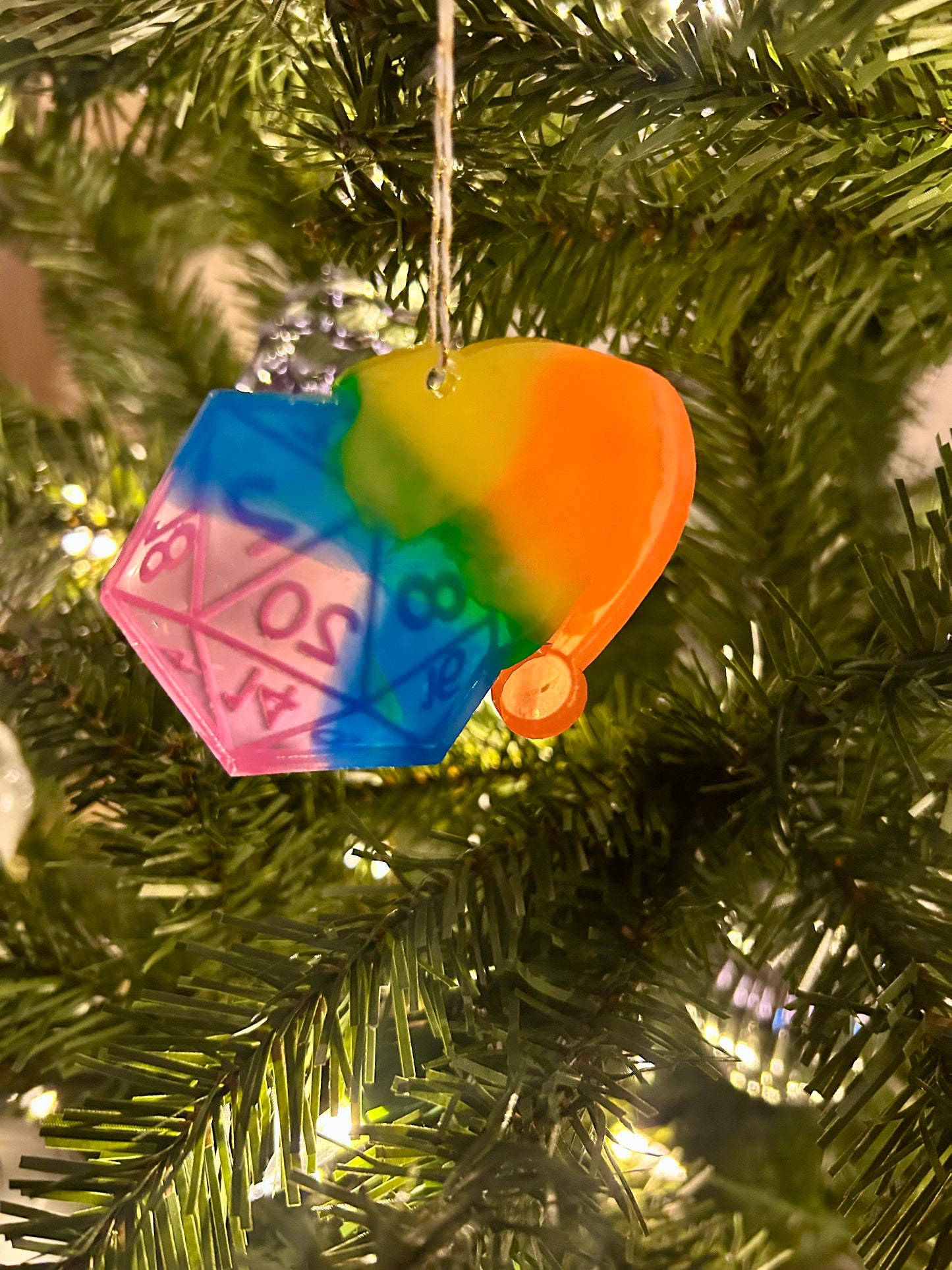Rainbow Merry Critmas Ornament