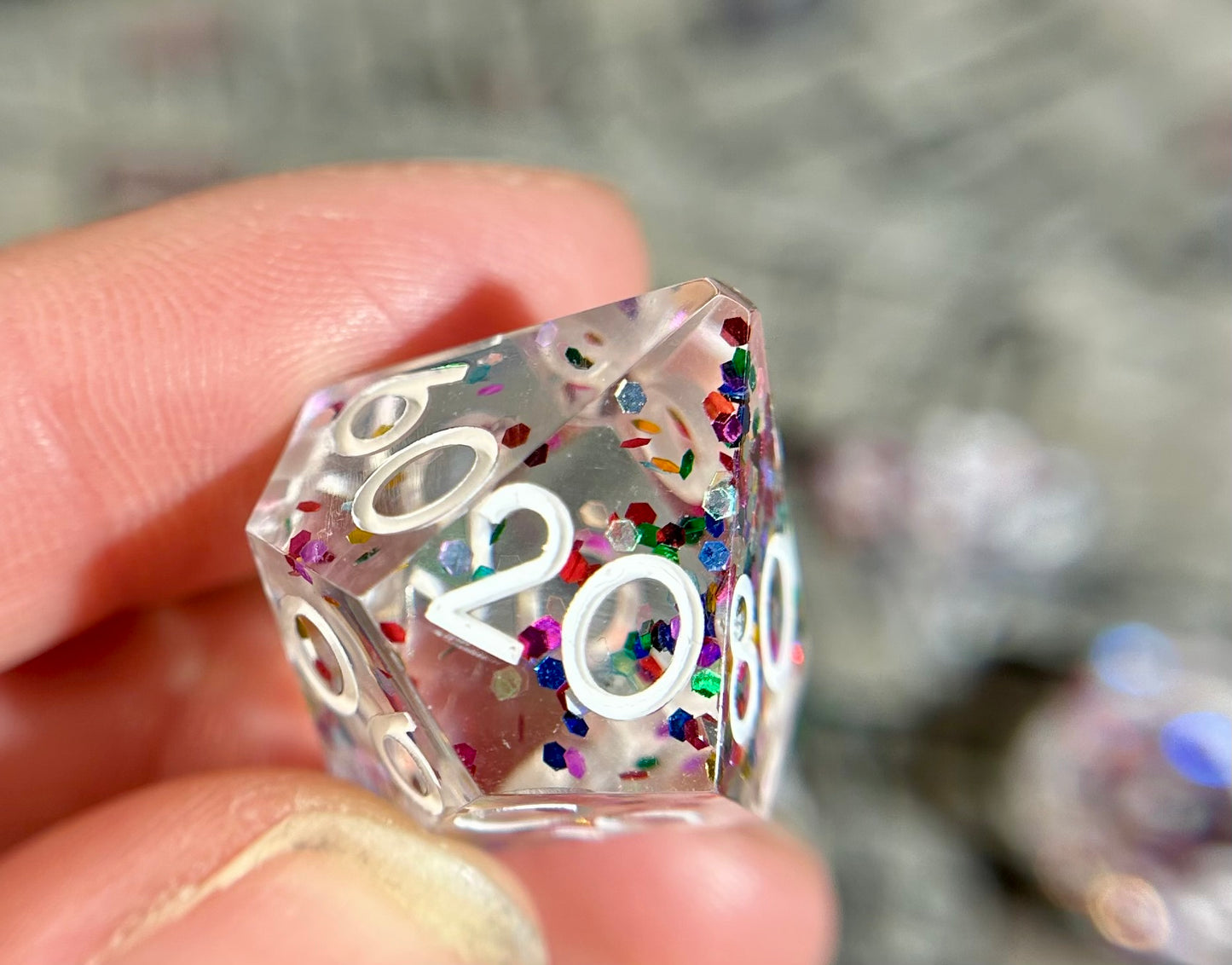 Bardic Bedlam 8-Piece Polyhedral Dice Set