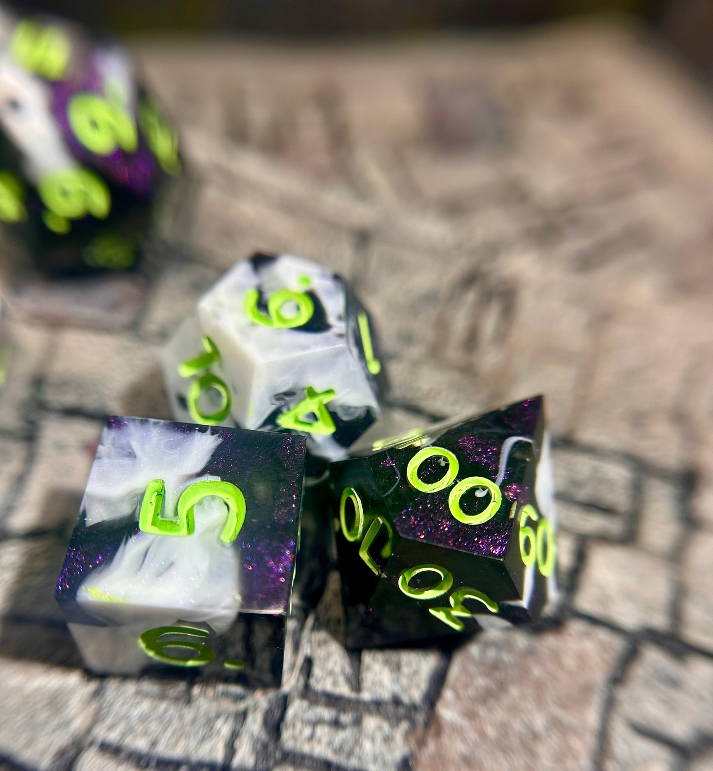 Vile Chemist 7-Piece Polyhedral Dice Set