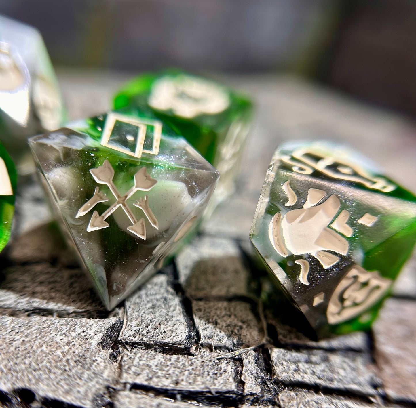 Grove-Bound 7-Piece Dungeon Master Polyhedral Dice Set