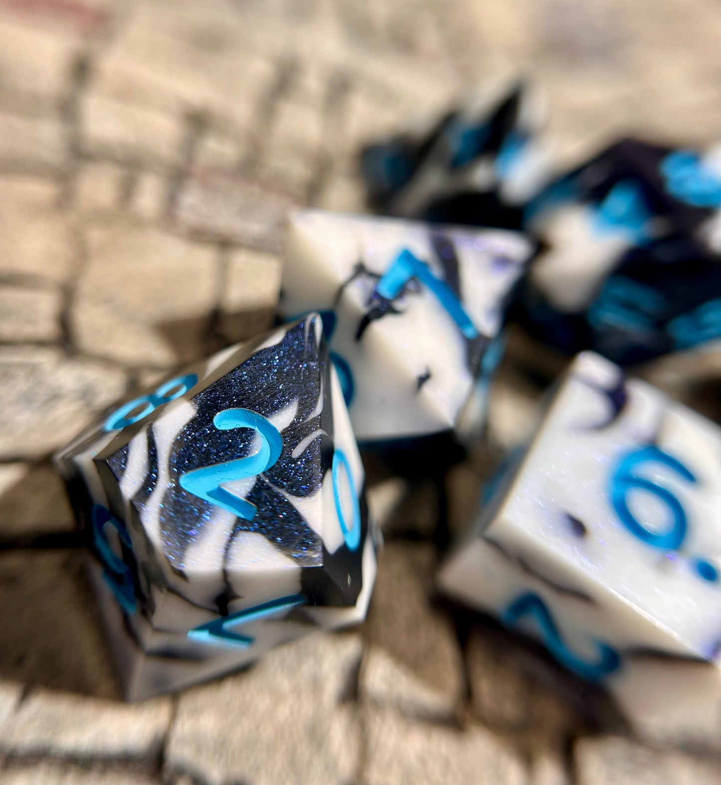 Midnight Glacier 7-Piece Polyhedral Dice Set