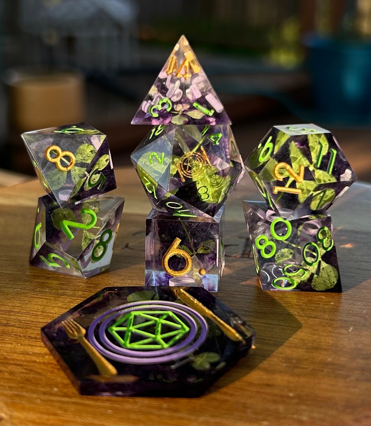 Arcane Thicket 8-Piece Polyhedral Dice Set
