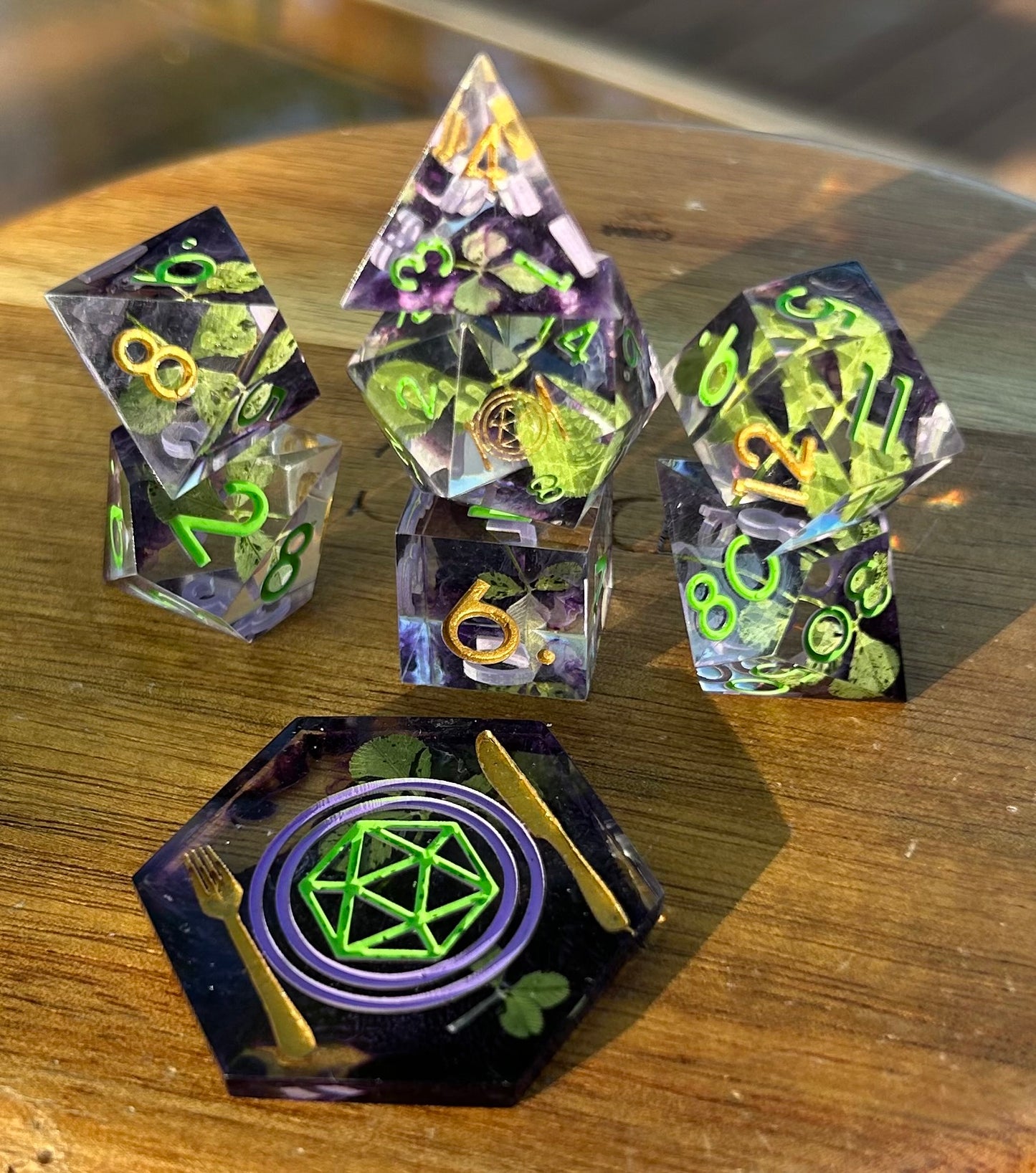 Arcane Thicket 8-Piece Polyhedral Dice Set