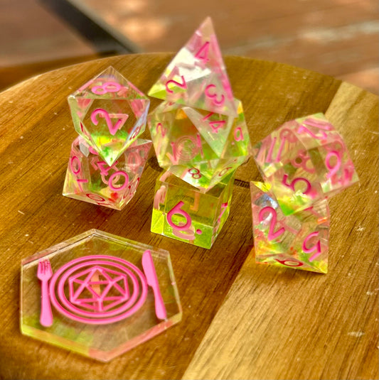 Faerie Fire 8-Piece Polyhedral Dice Set