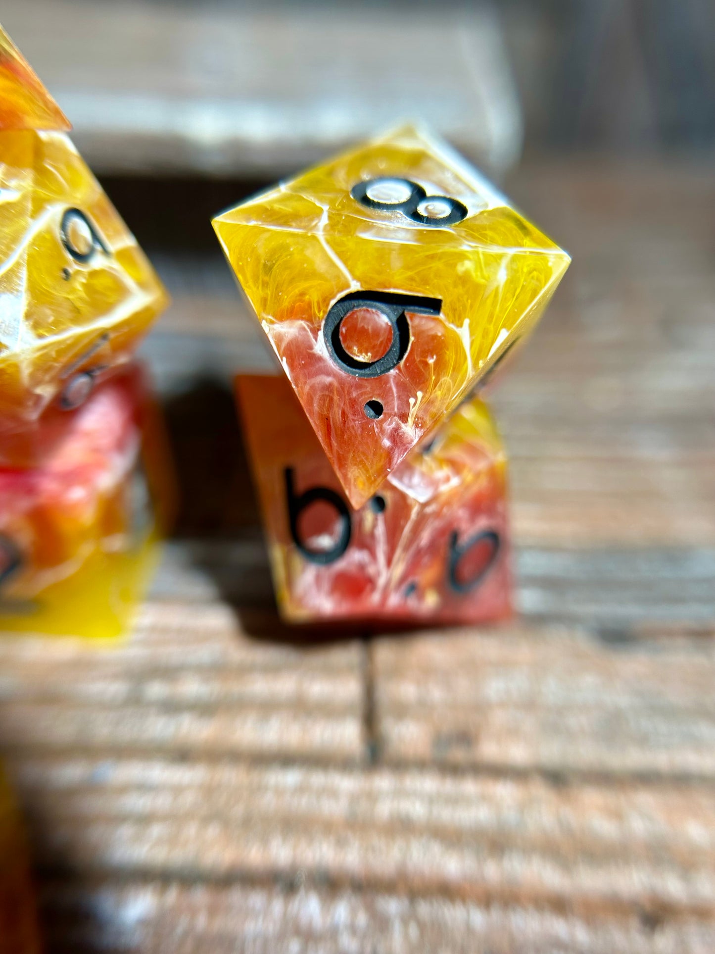 Raspberry Lemonade 8-Piece Polyhedral Dice Set