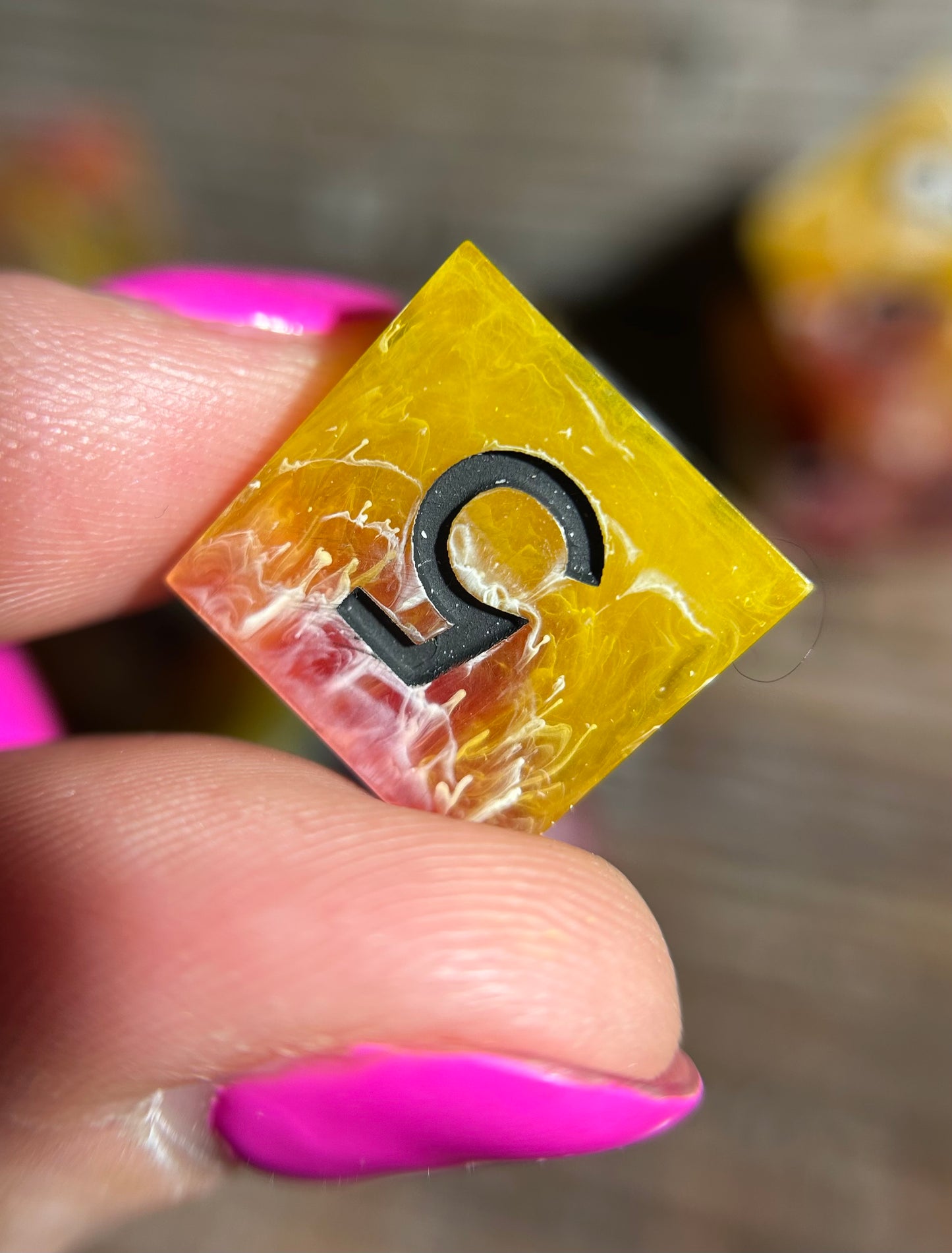 Raspberry Lemonade 8-Piece Polyhedral Dice Set