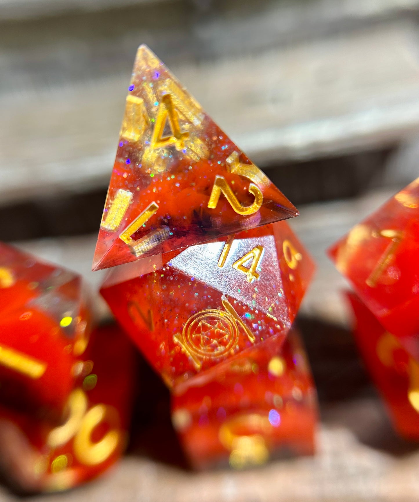 Midnight Carnival 8-Piece Polyhedral Dice Set