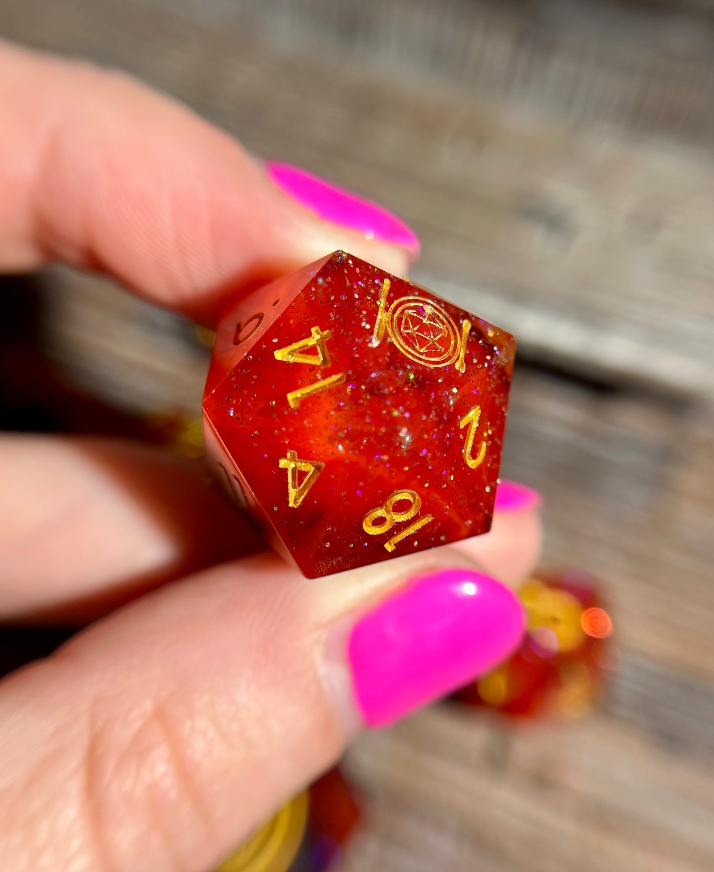 Midnight Carnival 8-Piece Polyhedral Dice Set