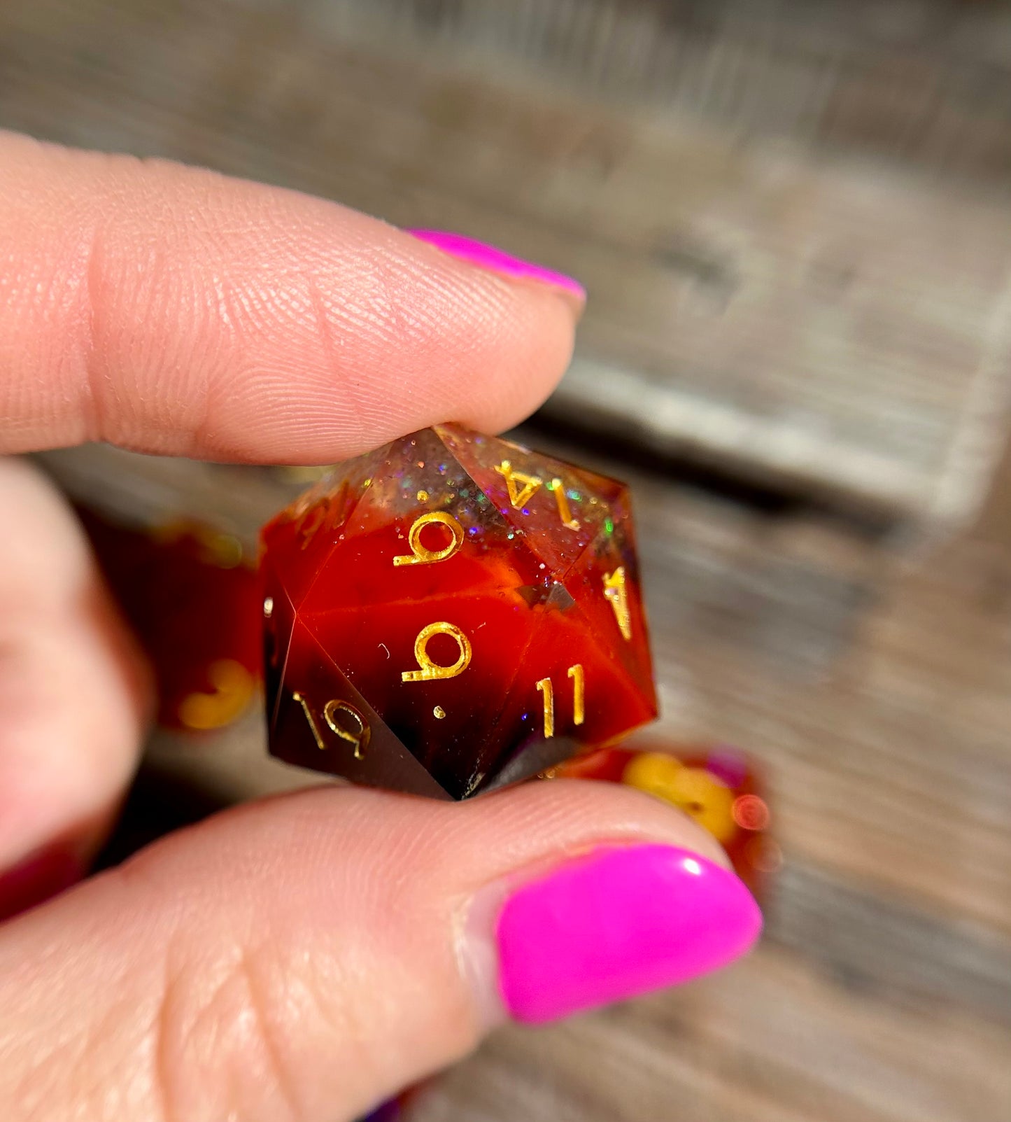 Midnight Carnival 8-Piece Polyhedral Dice Set