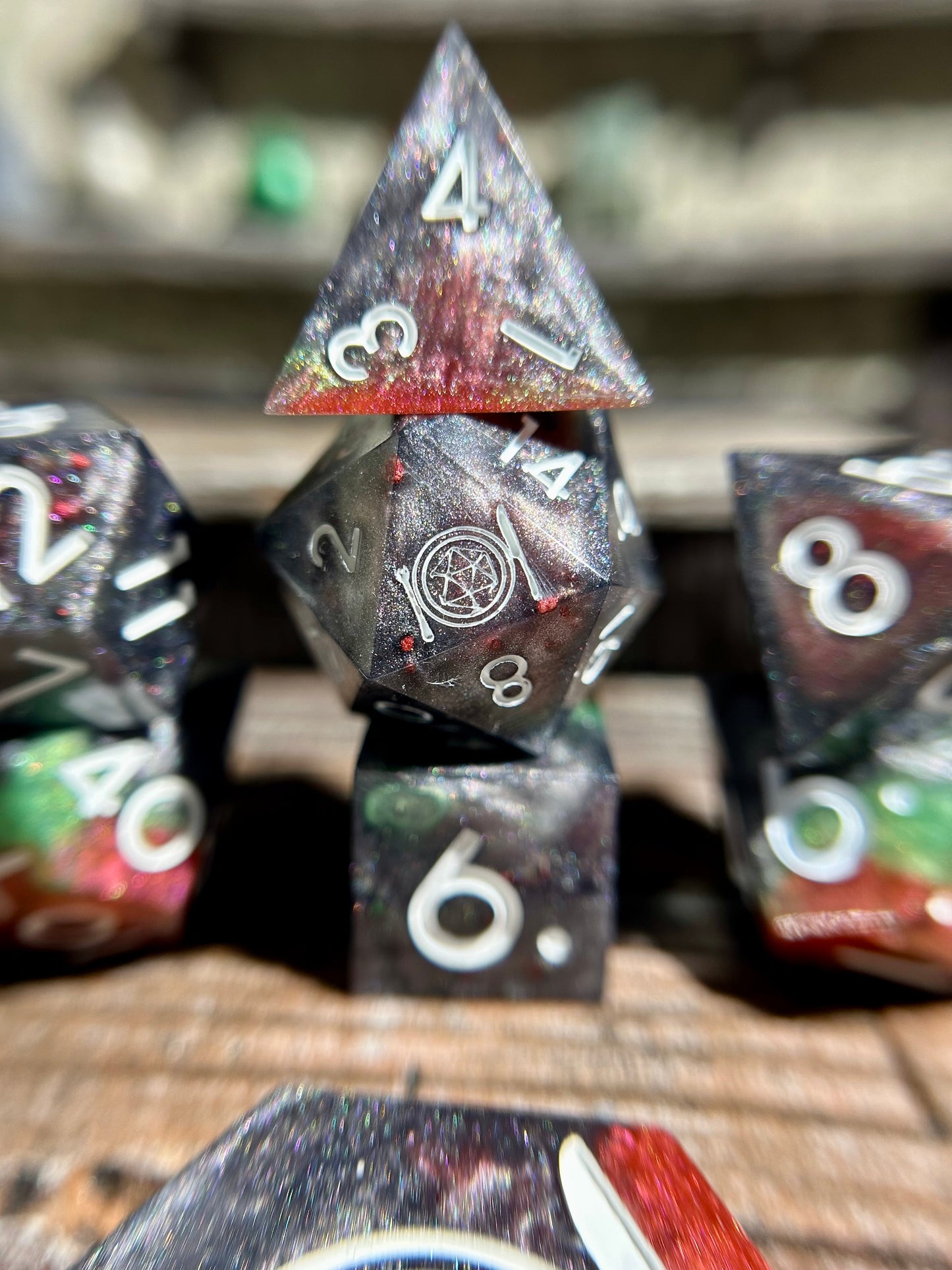 Sanctum of Shattered Stone 8-Piece Polyhedral Dice Set