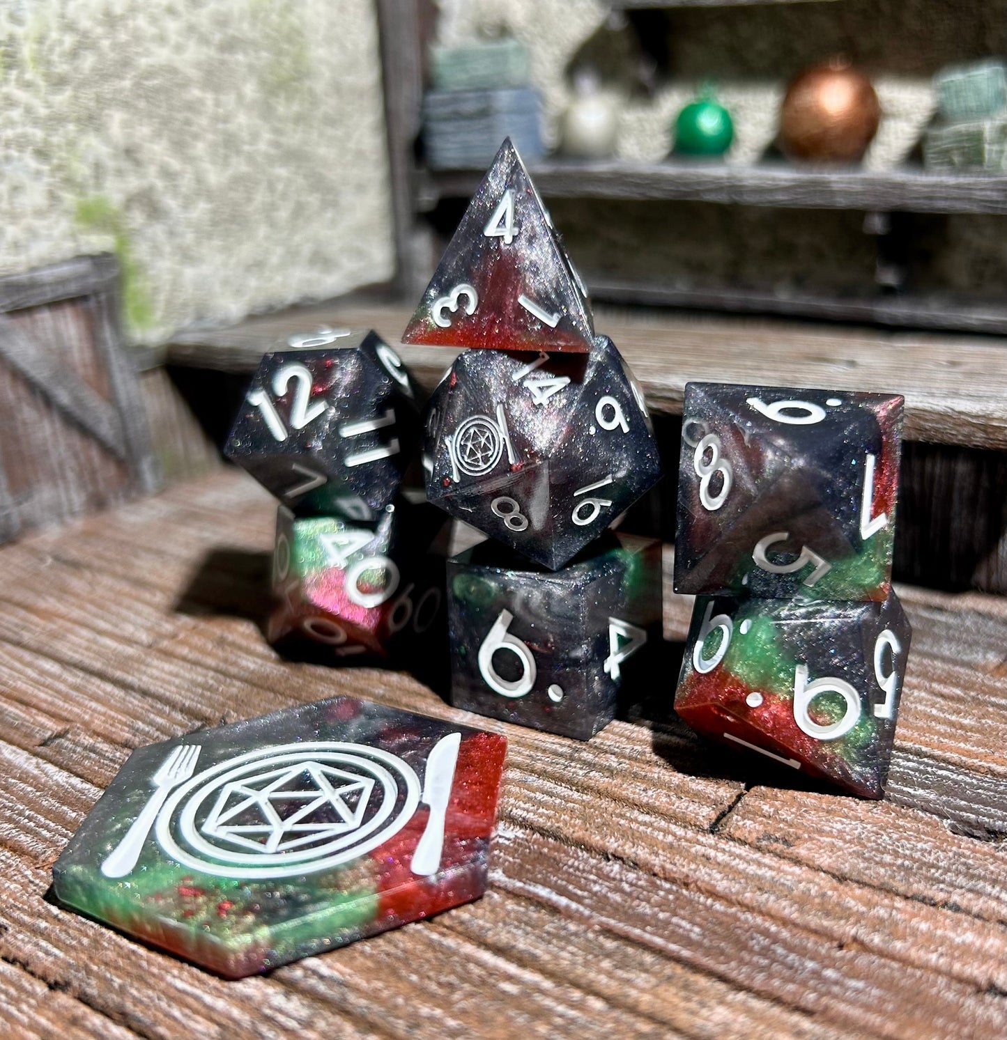 Sanctum of Shattered Stone 8-Piece Polyhedral Dice Set