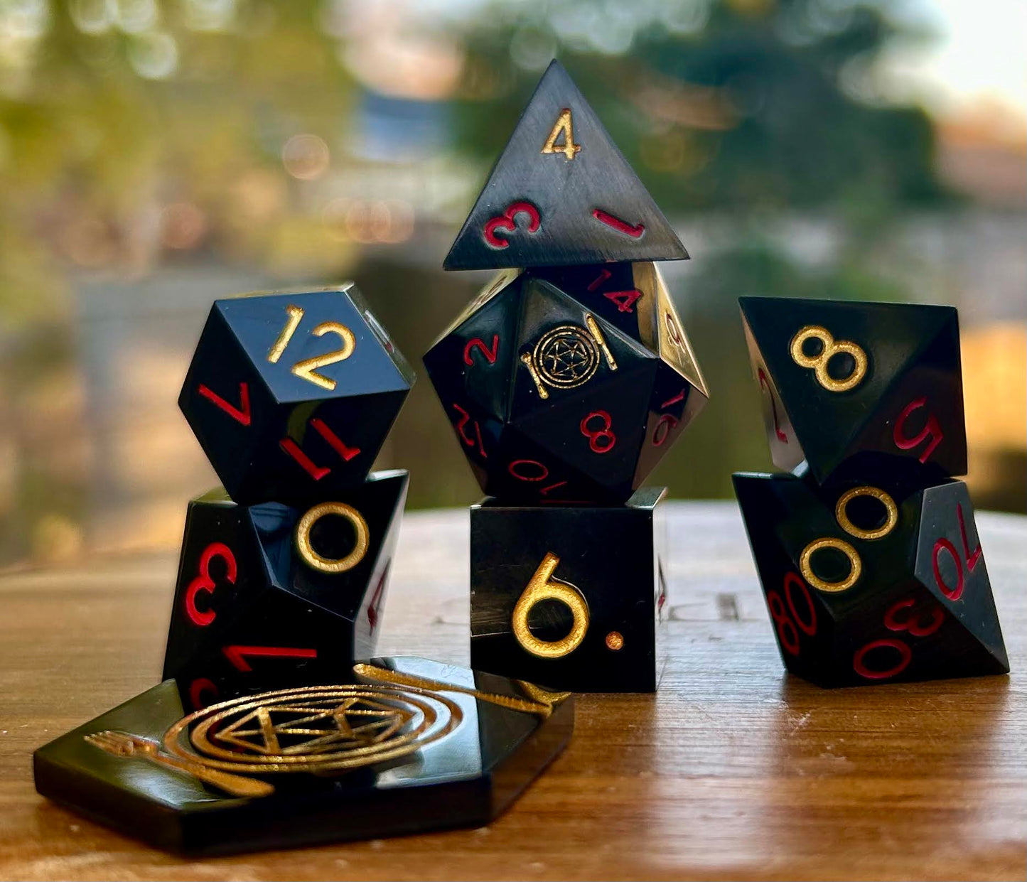 Bargain of the Abyss 8-Piece Polyhedral Dice Set