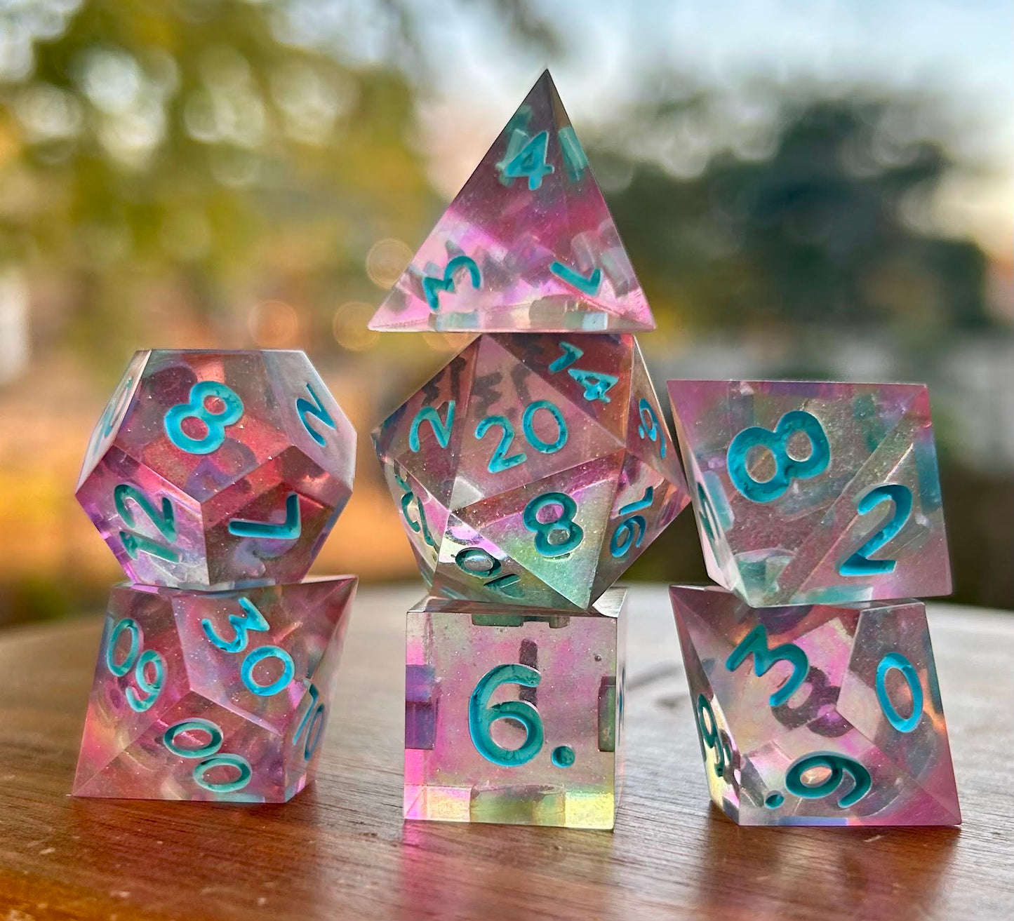 Cupid's Prism 7-Piece Polyhedral Dice Set