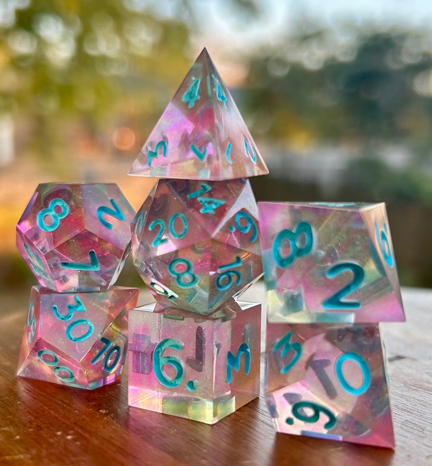 Cupid's Prism 7-Piece Polyhedral Dice Set