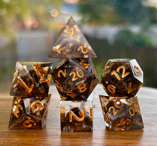 Ki Stone 7-Piece Polyhedral Dice Set