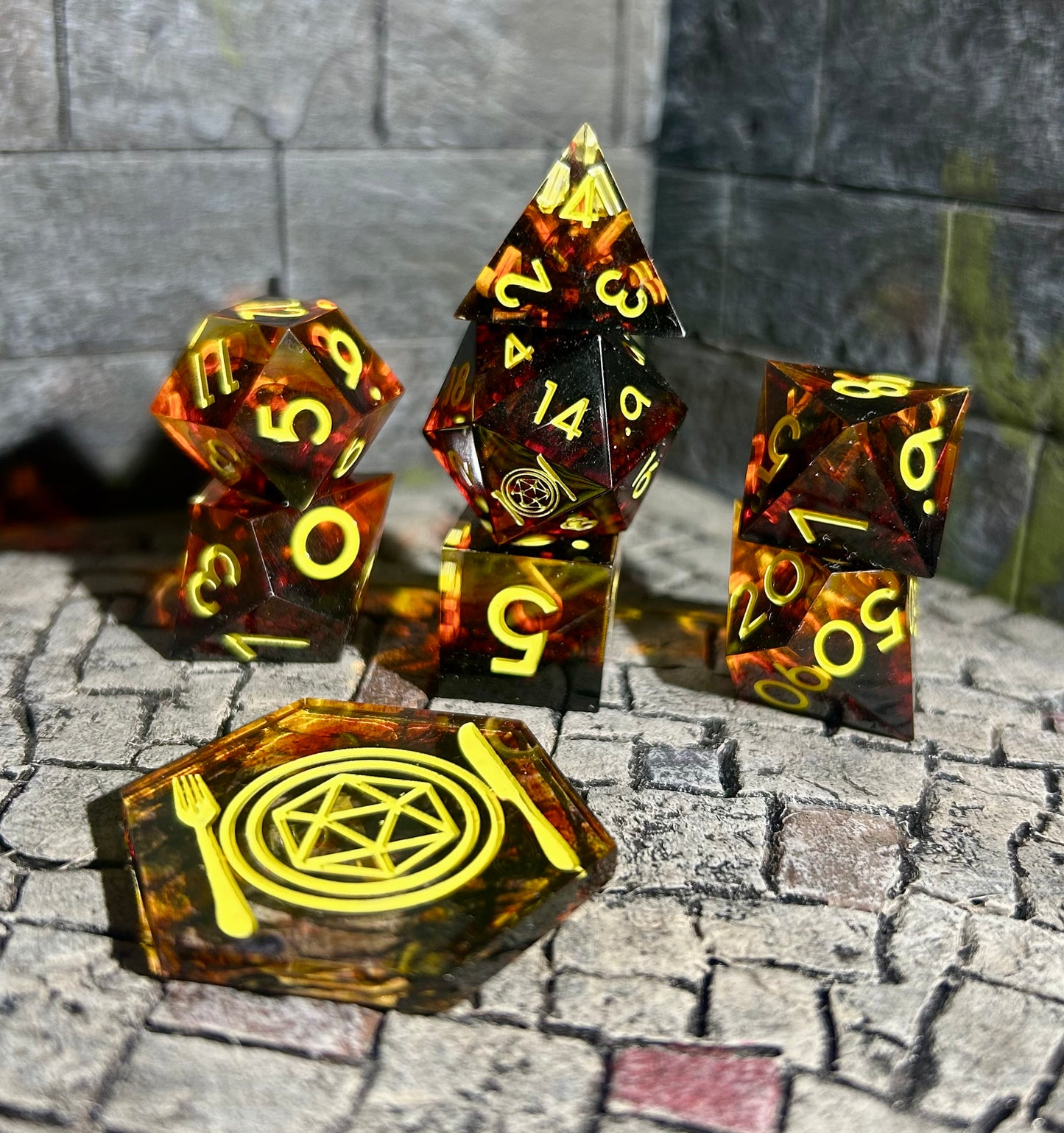 Fieri's Shirt 8-Piece Polyhedral Dice Set