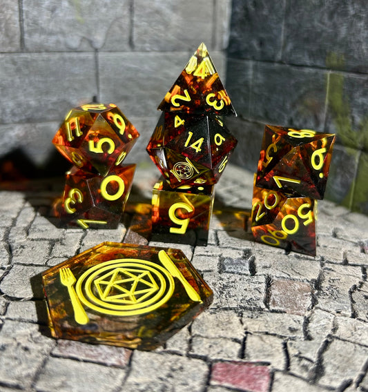 Fieri's Shirt 8-Piece Polyhedral Dice Set