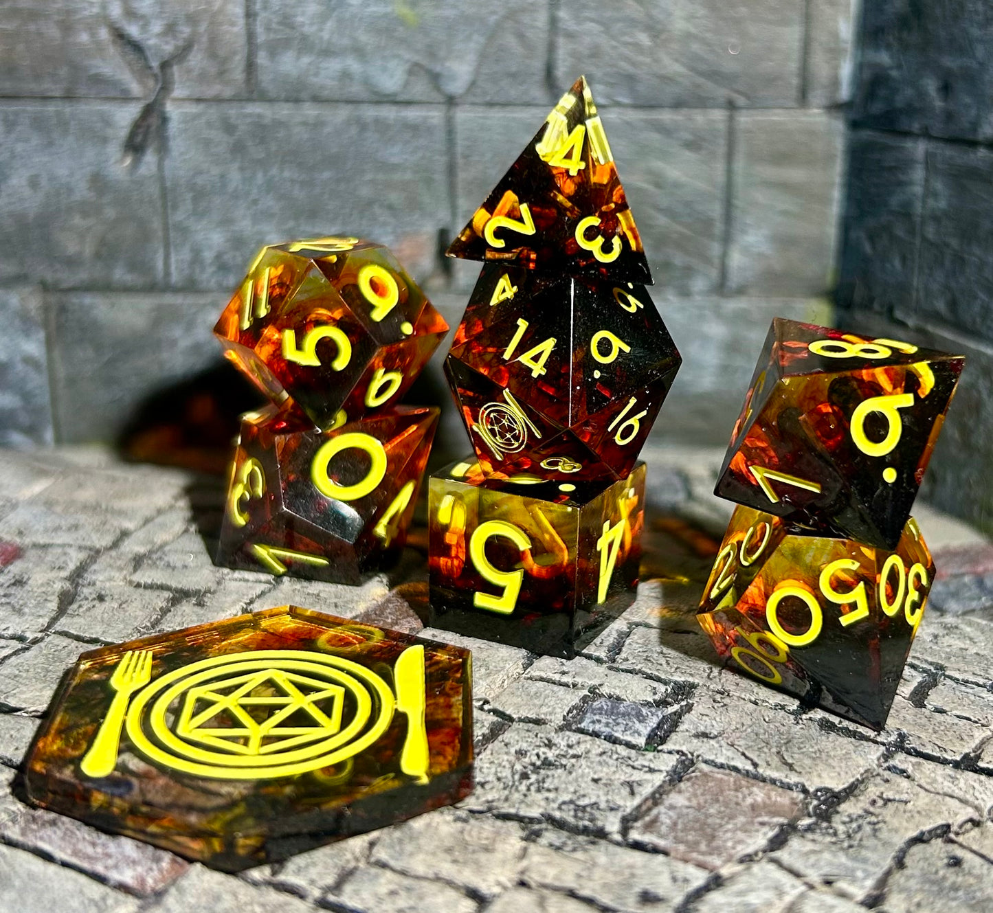 Fieri's Shirt 8-Piece Polyhedral Dice Set