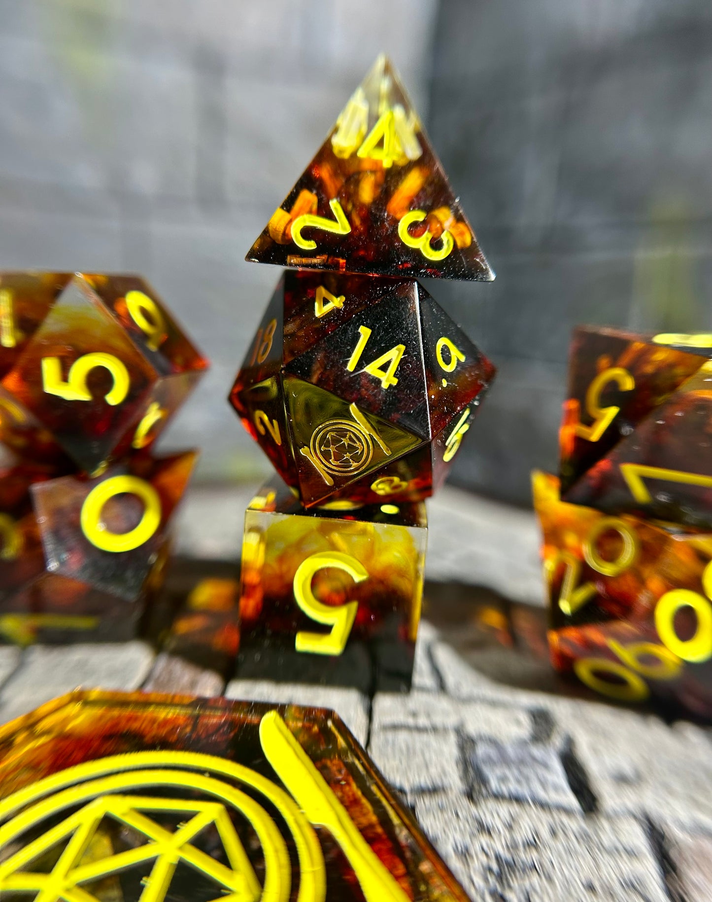 Fieri's Shirt 8-Piece Polyhedral Dice Set