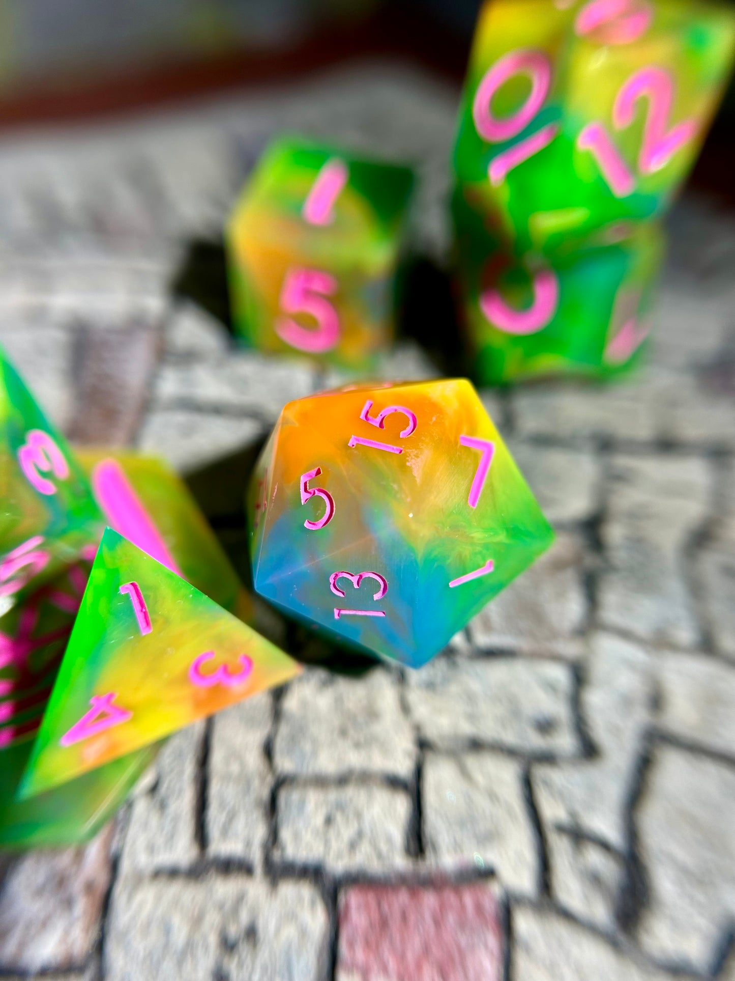 Toxic Barbie 8-Piece Polyhedral Dice Set