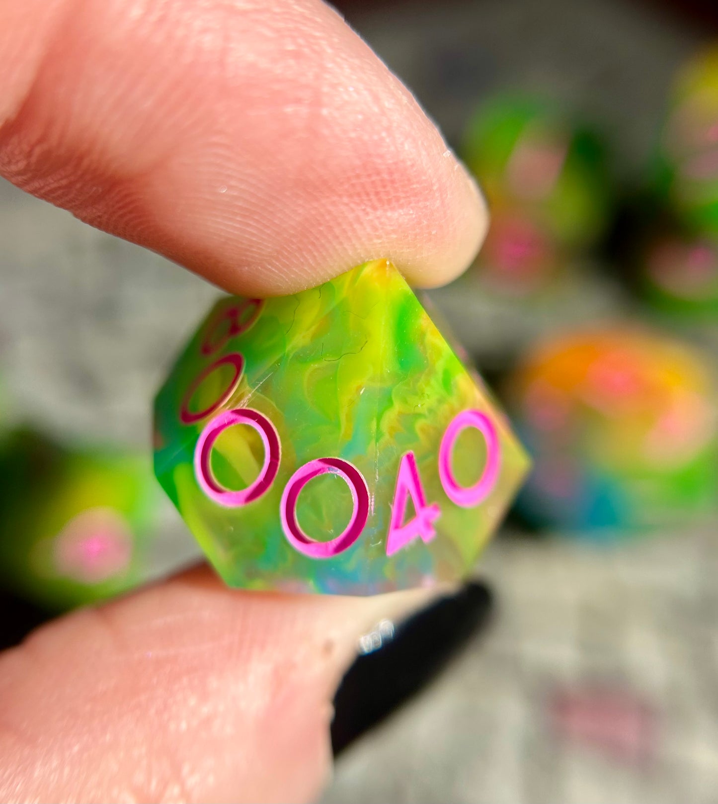 Toxic Barbie 8-Piece Polyhedral Dice Set