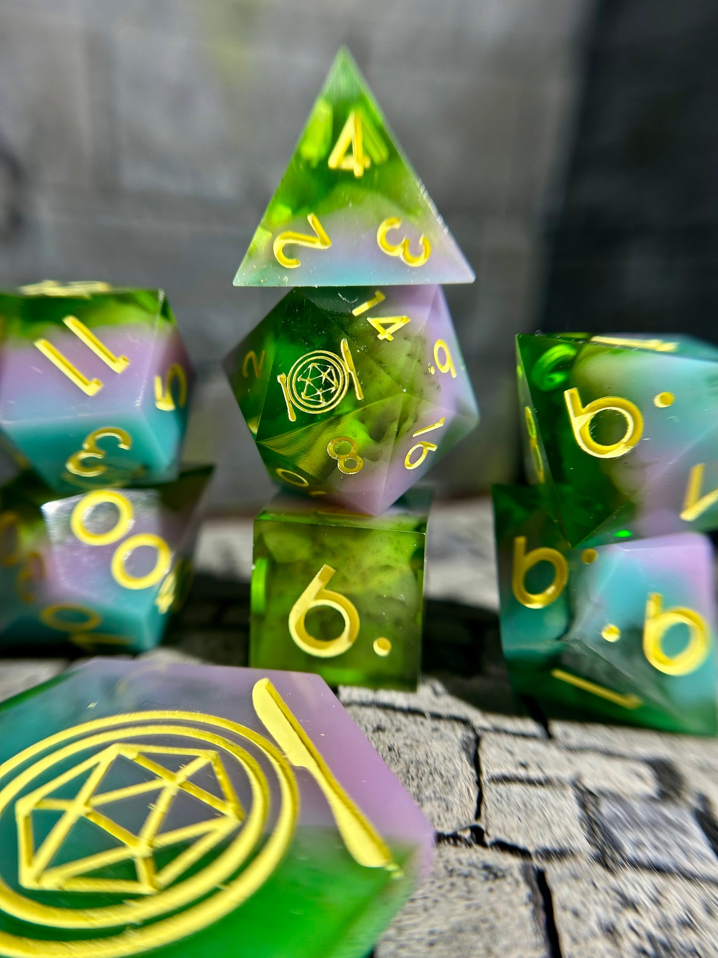 Sweet Alchemy 8-Piece Polyhedral Dice Set