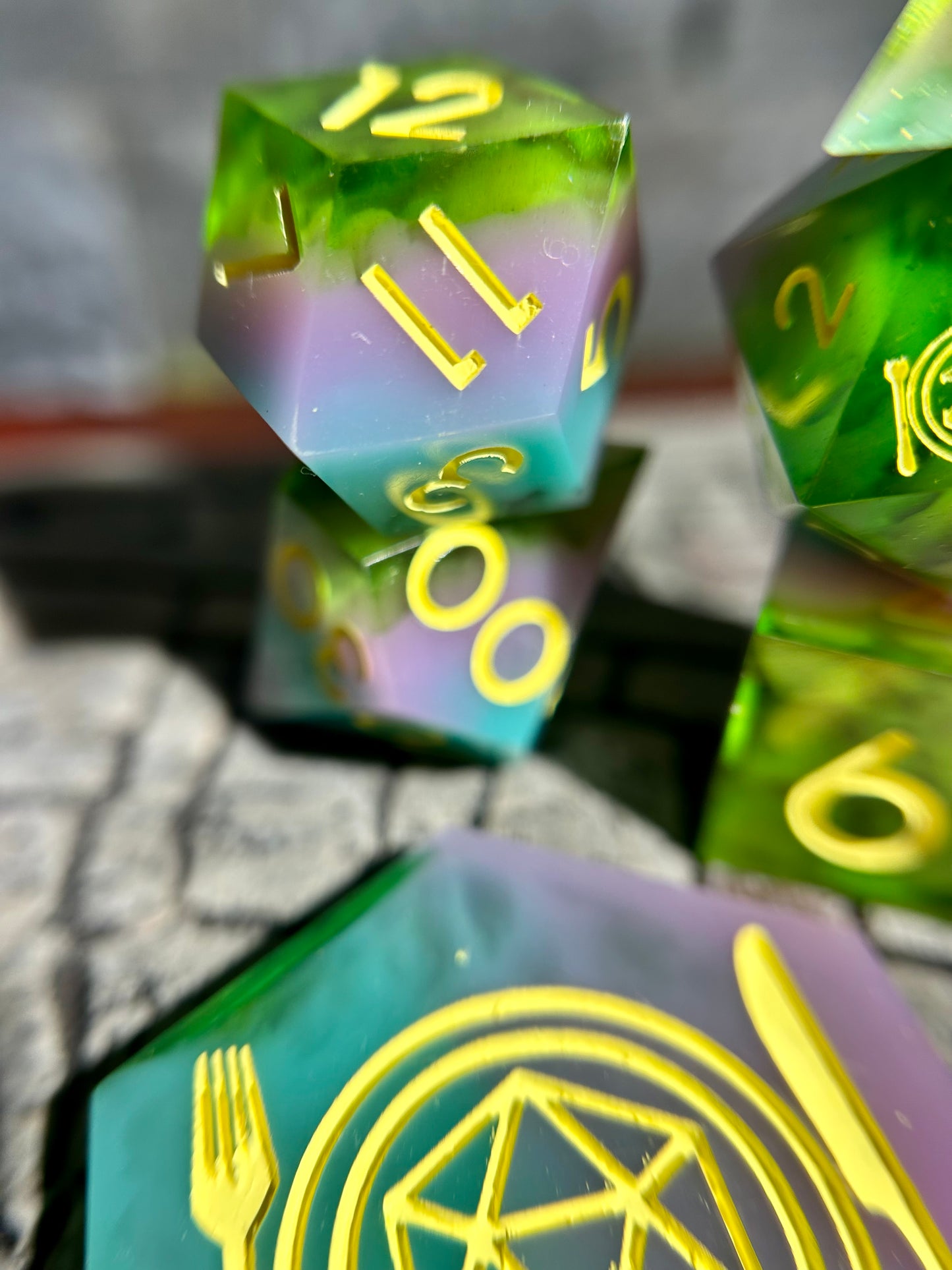 Sweet Alchemy 8-Piece Polyhedral Dice Set