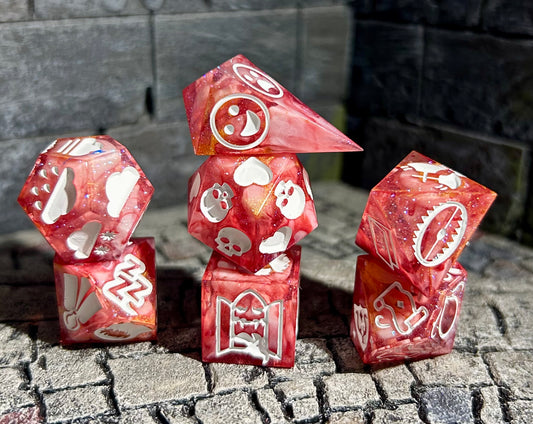 Total Party Kill  7-Piece Dungeon Master Polyhedral Dice Set