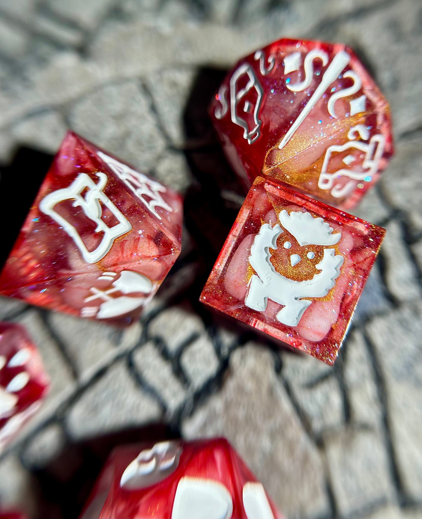 Total Party Kill  7-Piece Dungeon Master Polyhedral Dice Set