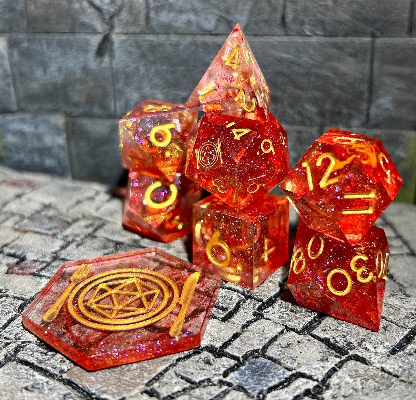 Arcane Appetite 8-Piece Polyhedral Dice Set