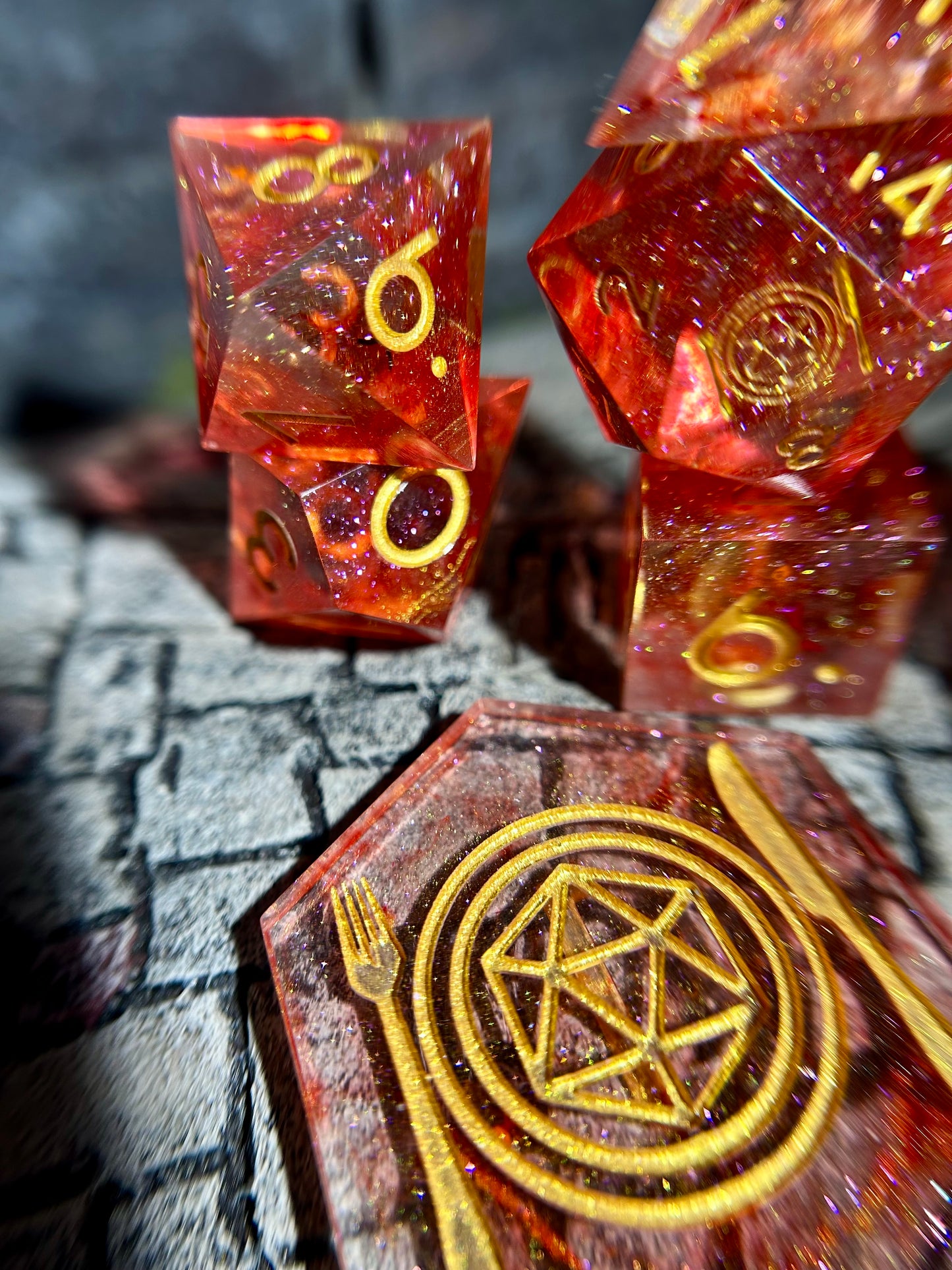 Arcane Appetite 8-Piece Polyhedral Dice Set