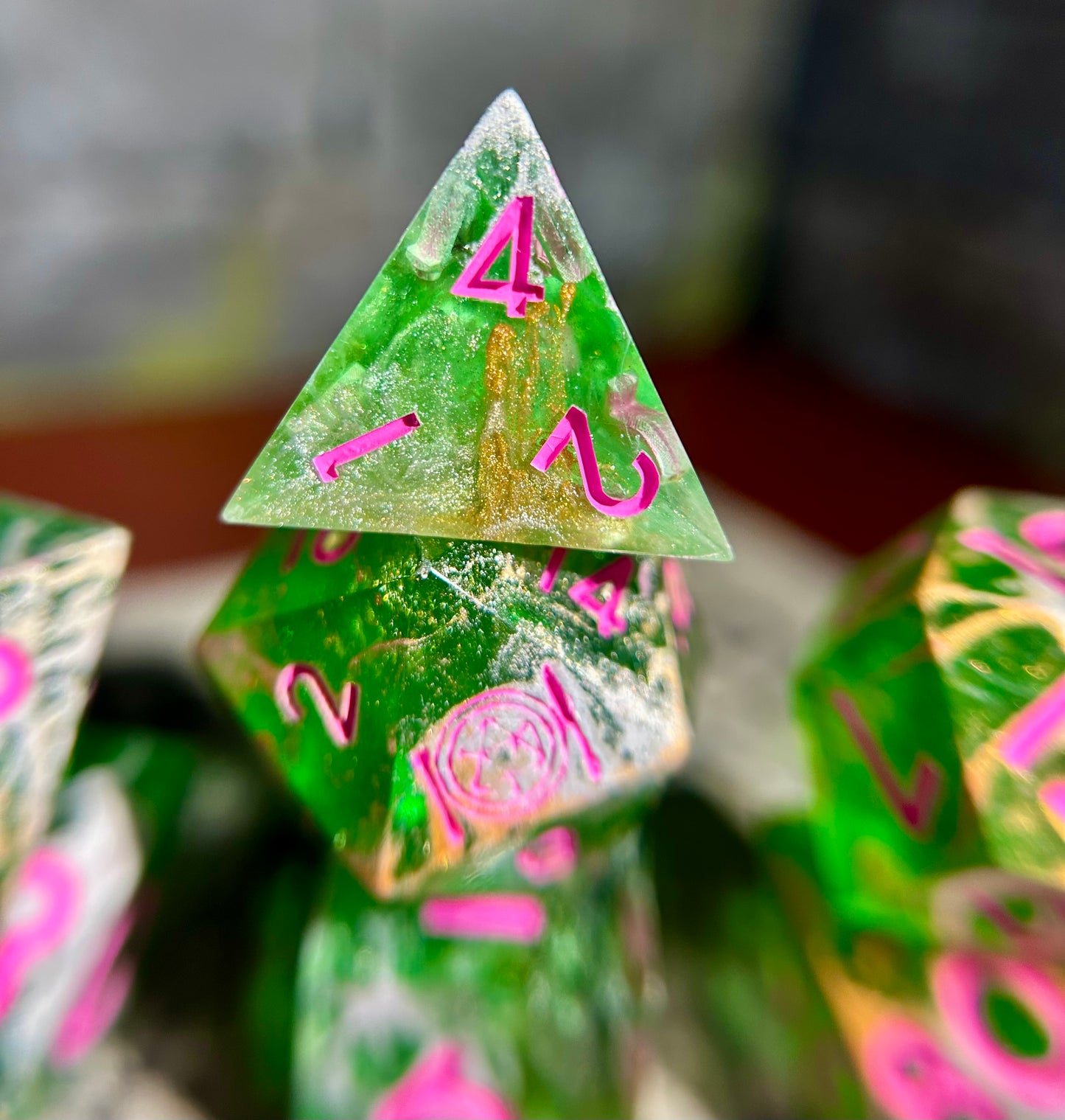 Sour Watermelon 8-Piece Polyhedral Dice Set