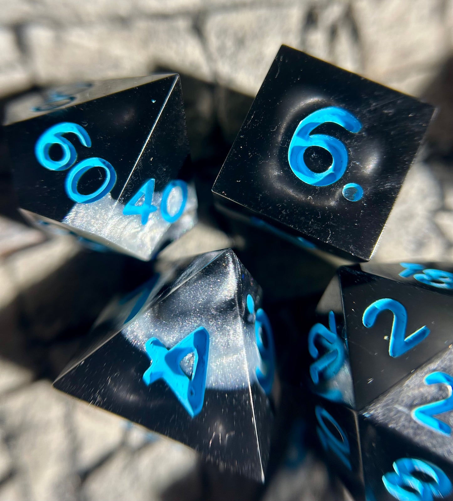 Night Lights 7-Piece Polyhedral Dice Set