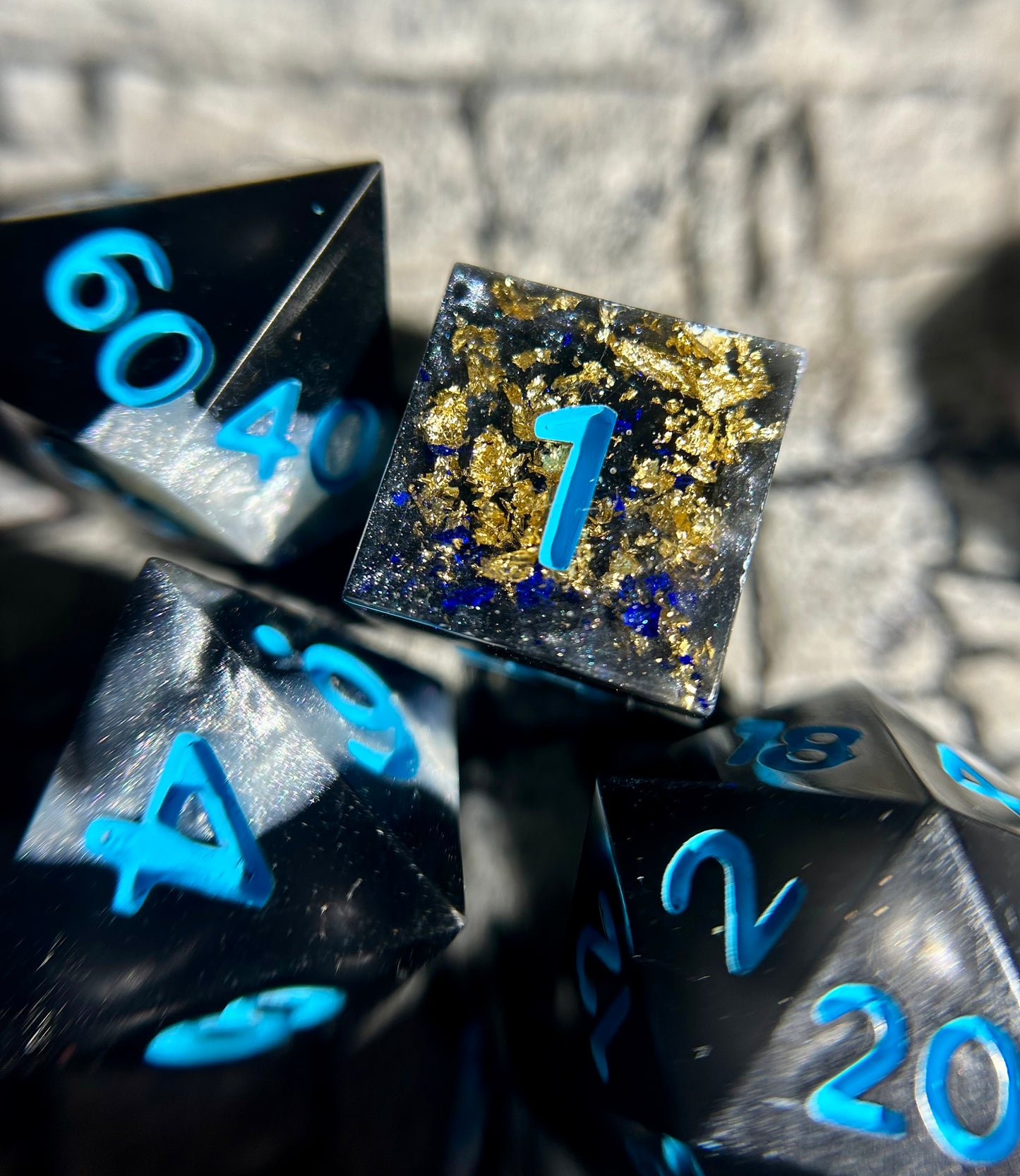 Night Lights 7-Piece Polyhedral Dice Set