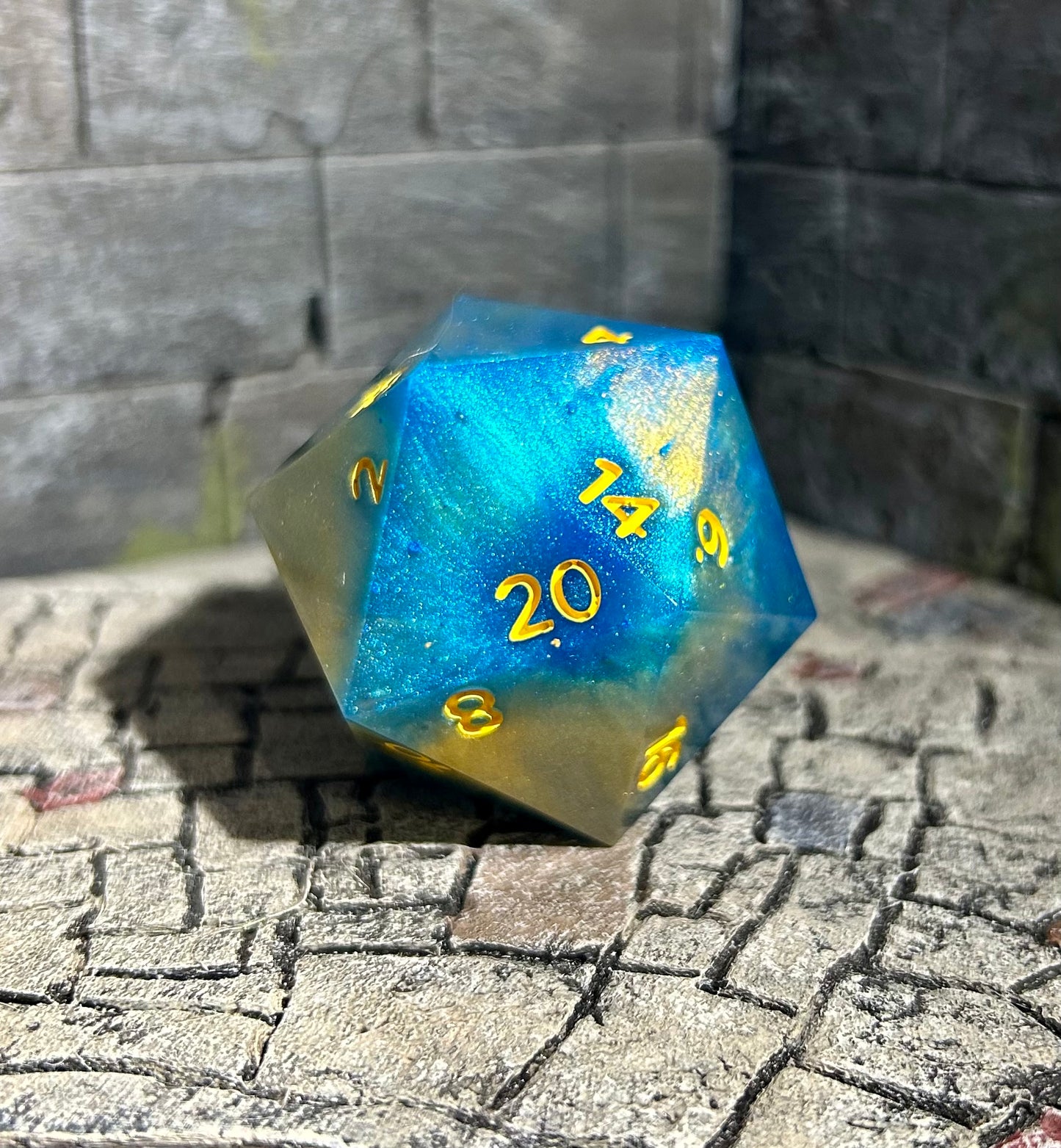 Celestial Sea 40mm d20 Chonk
