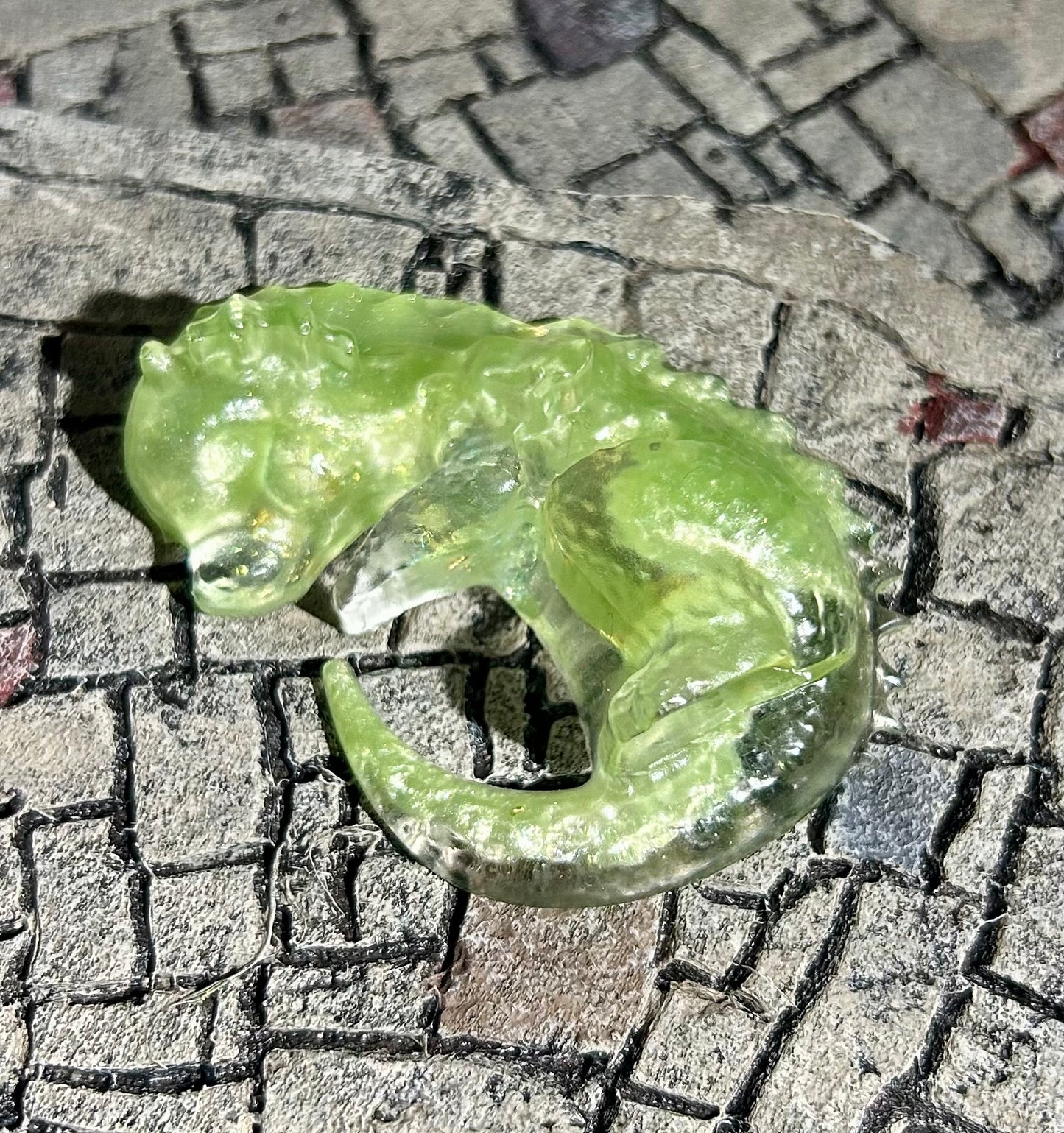 Green Left Facing Dice Guardian