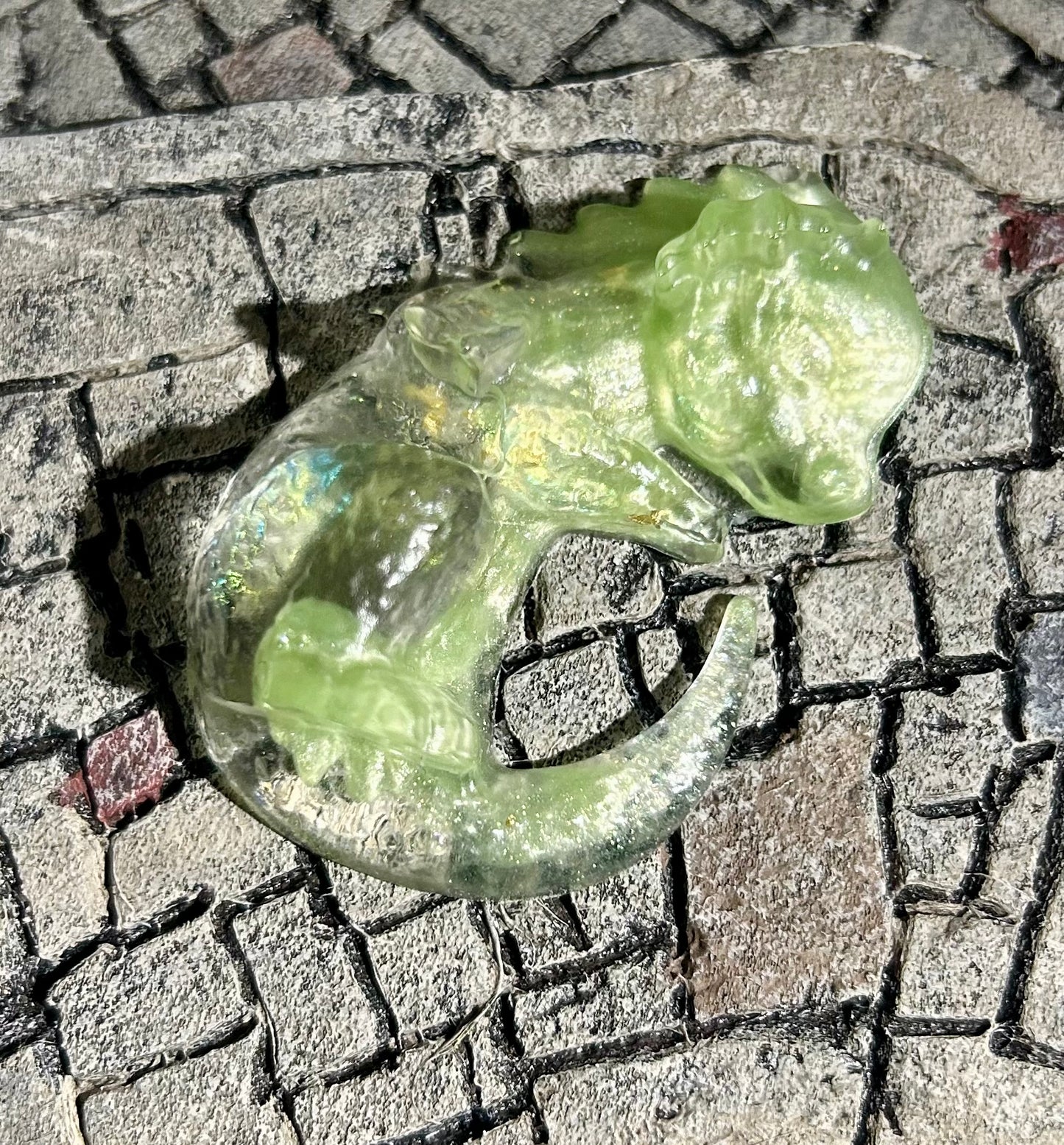 Green Right Facing Dice Guardian