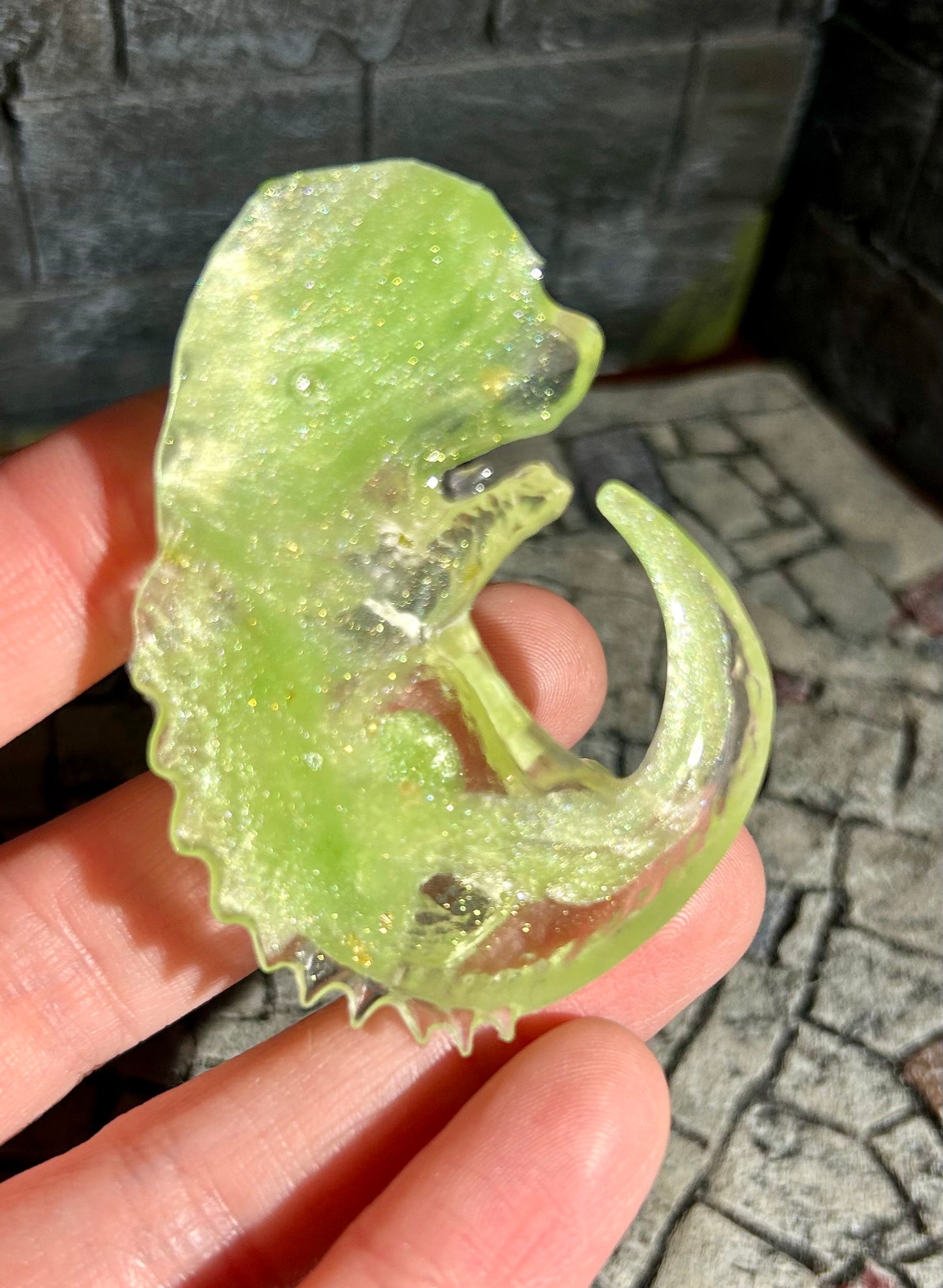 Green Left Facing Dice Guardian