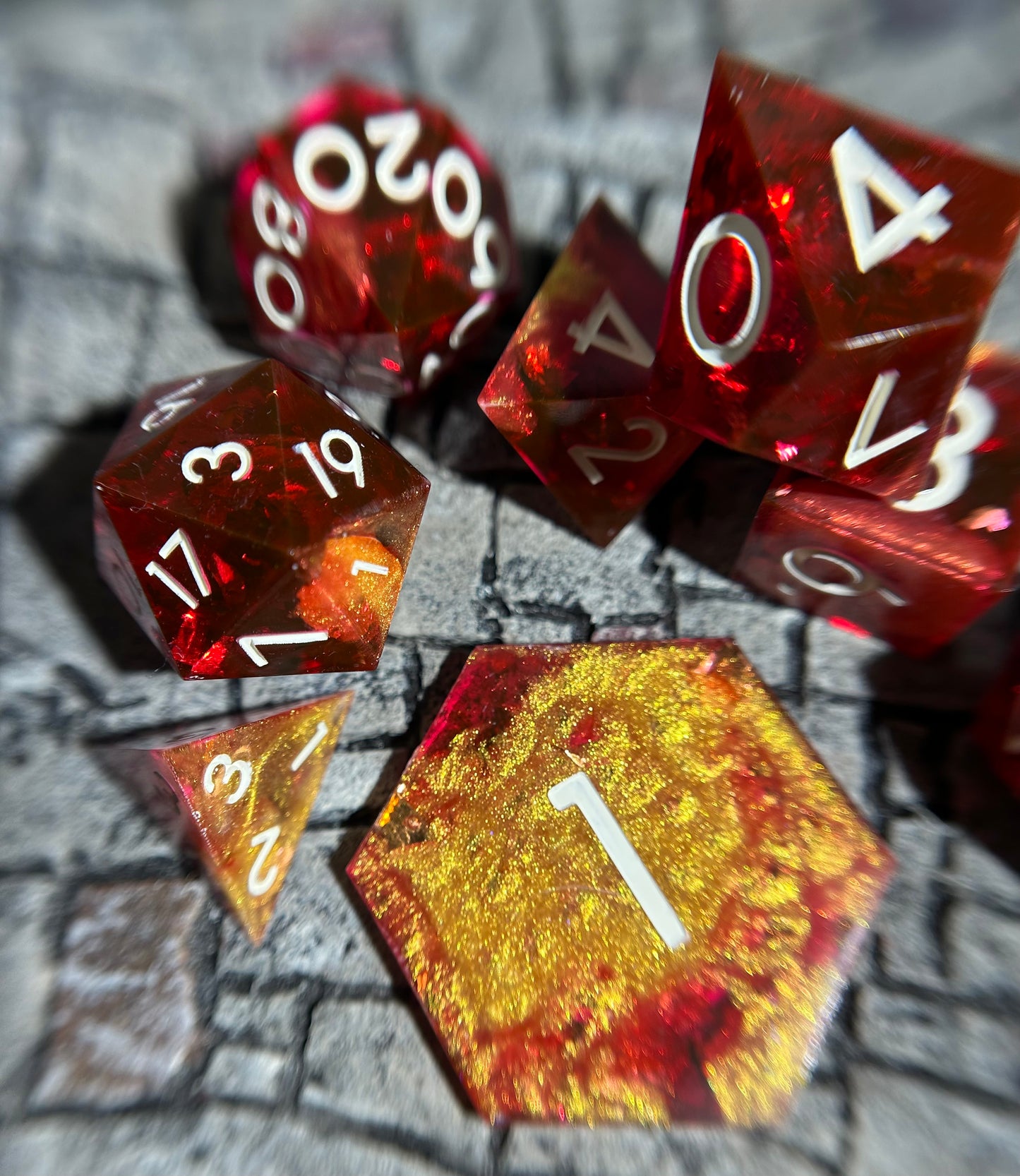 Ignis Relic 8-Piece Polyhedral Dice Set