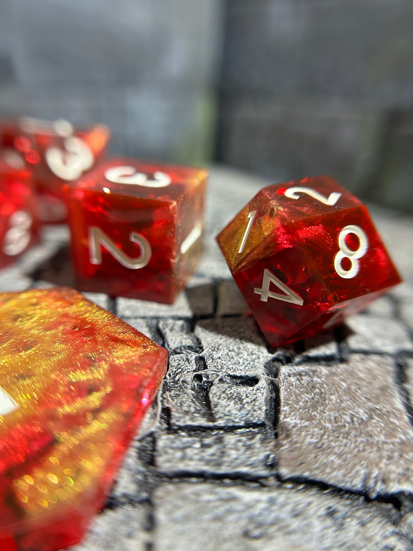 Ignis Relic 8-Piece Polyhedral Dice Set