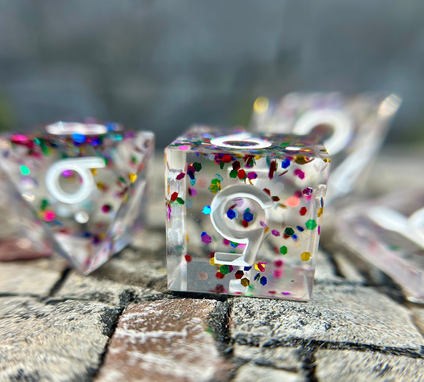 Bardic Bedlam 8-Piece Polyhedral Dice Set