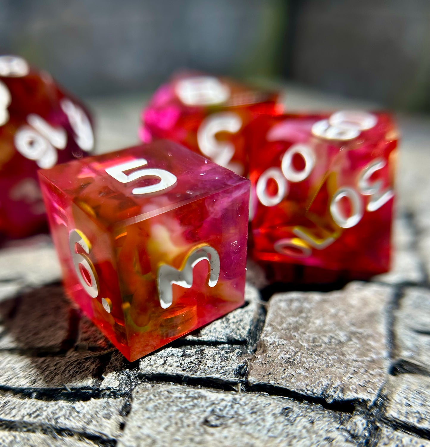 Dragonfruit Daiquiri 7-Piece Polyhedral Dice Set