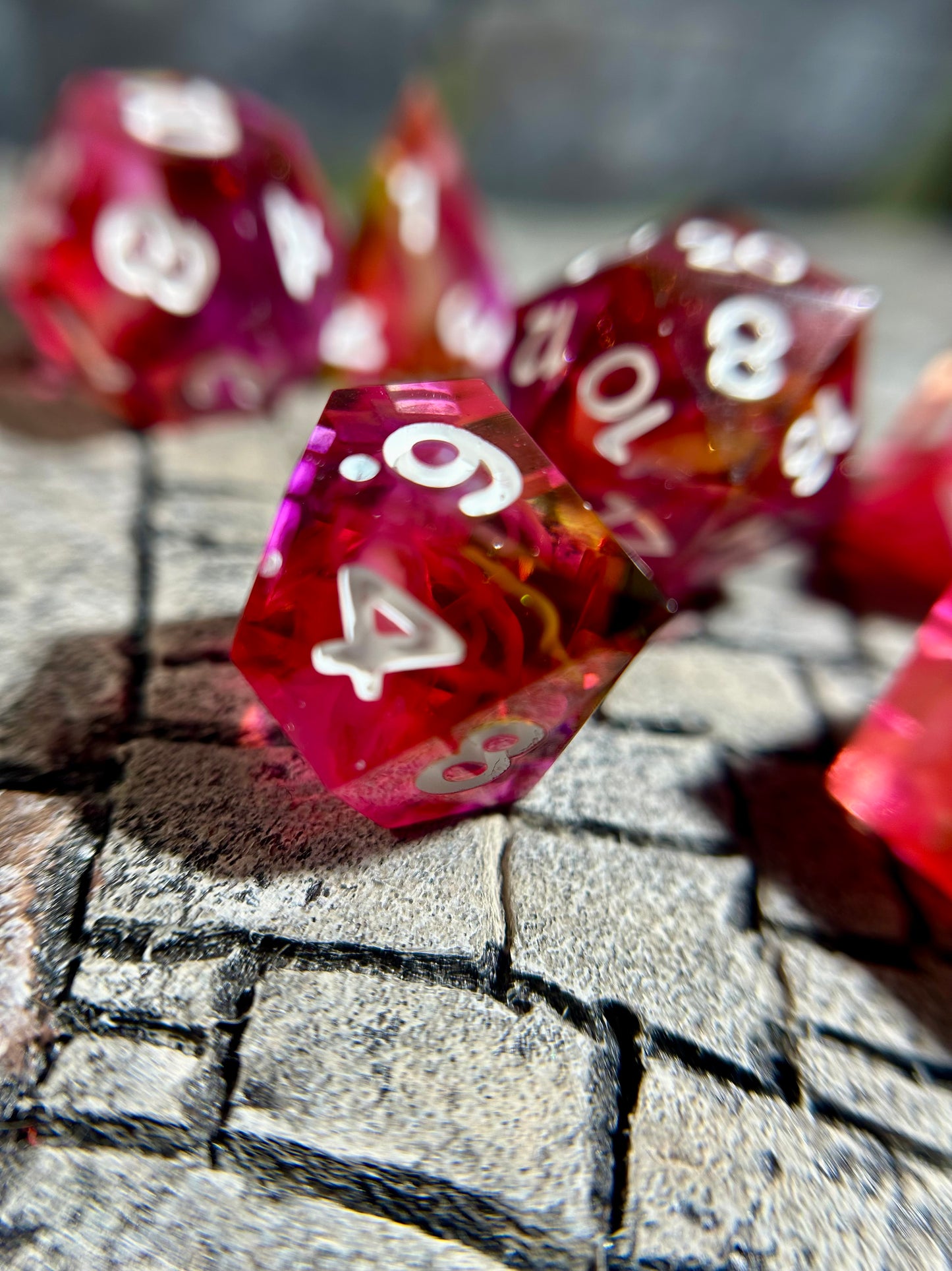 Dragonfruit Daiquiri 7-Piece Polyhedral Dice Set
