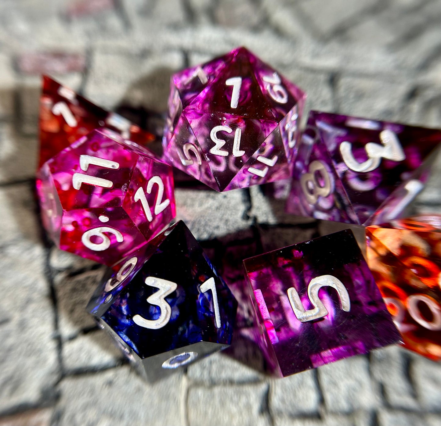 Witchlight Wick 7-Piece Polyhedral Dice Set