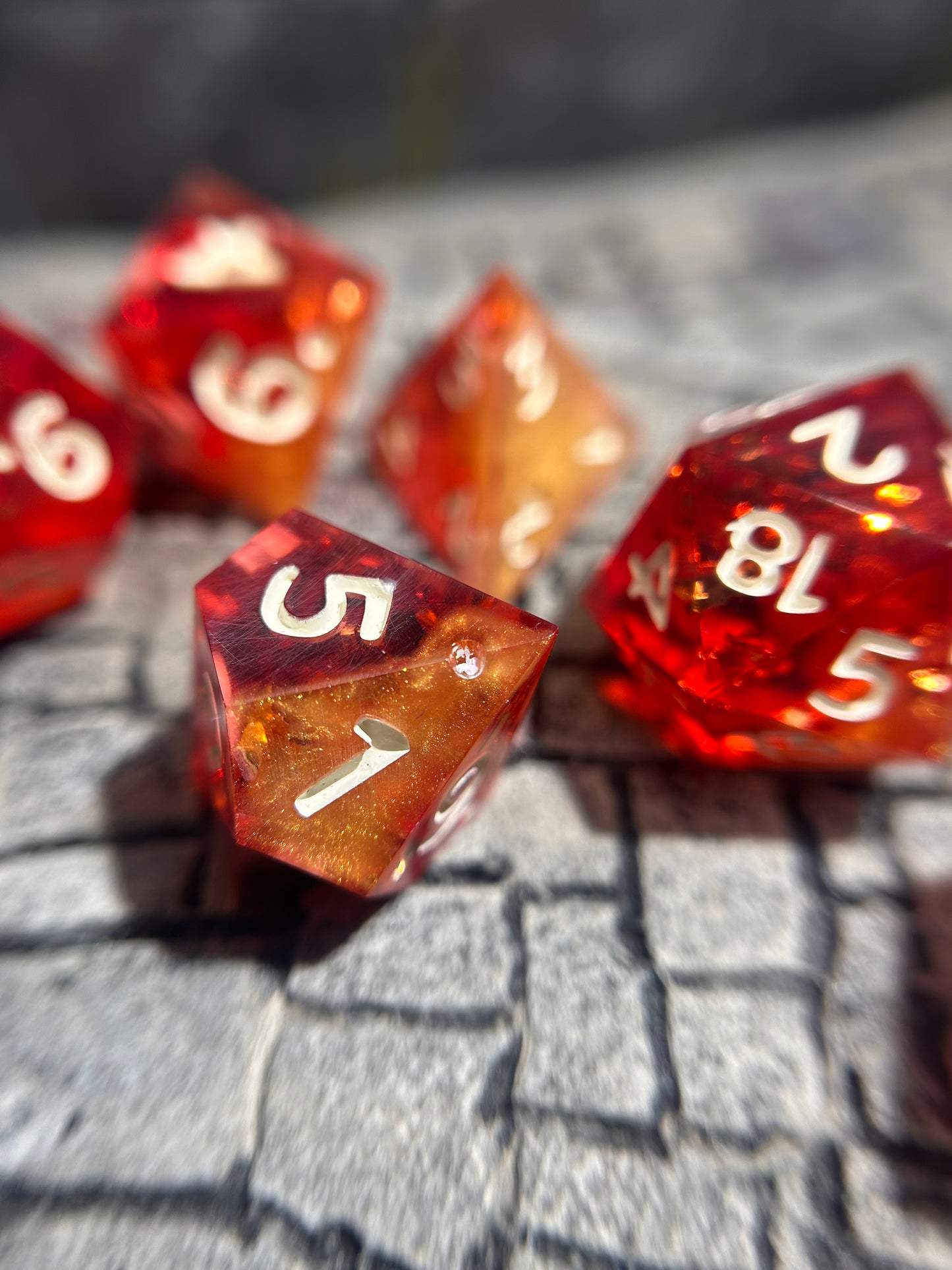 Smoldering Remnant 7-Piece Polyhedral Dice Set