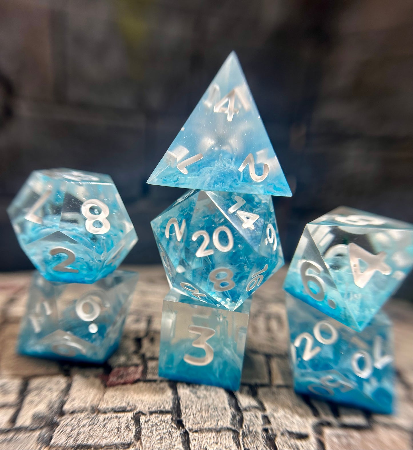 Ice Knife 7-Piece Polyhedral Dice Set