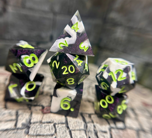 Vile Chemist 7-Piece Polyhedral Dice Set
