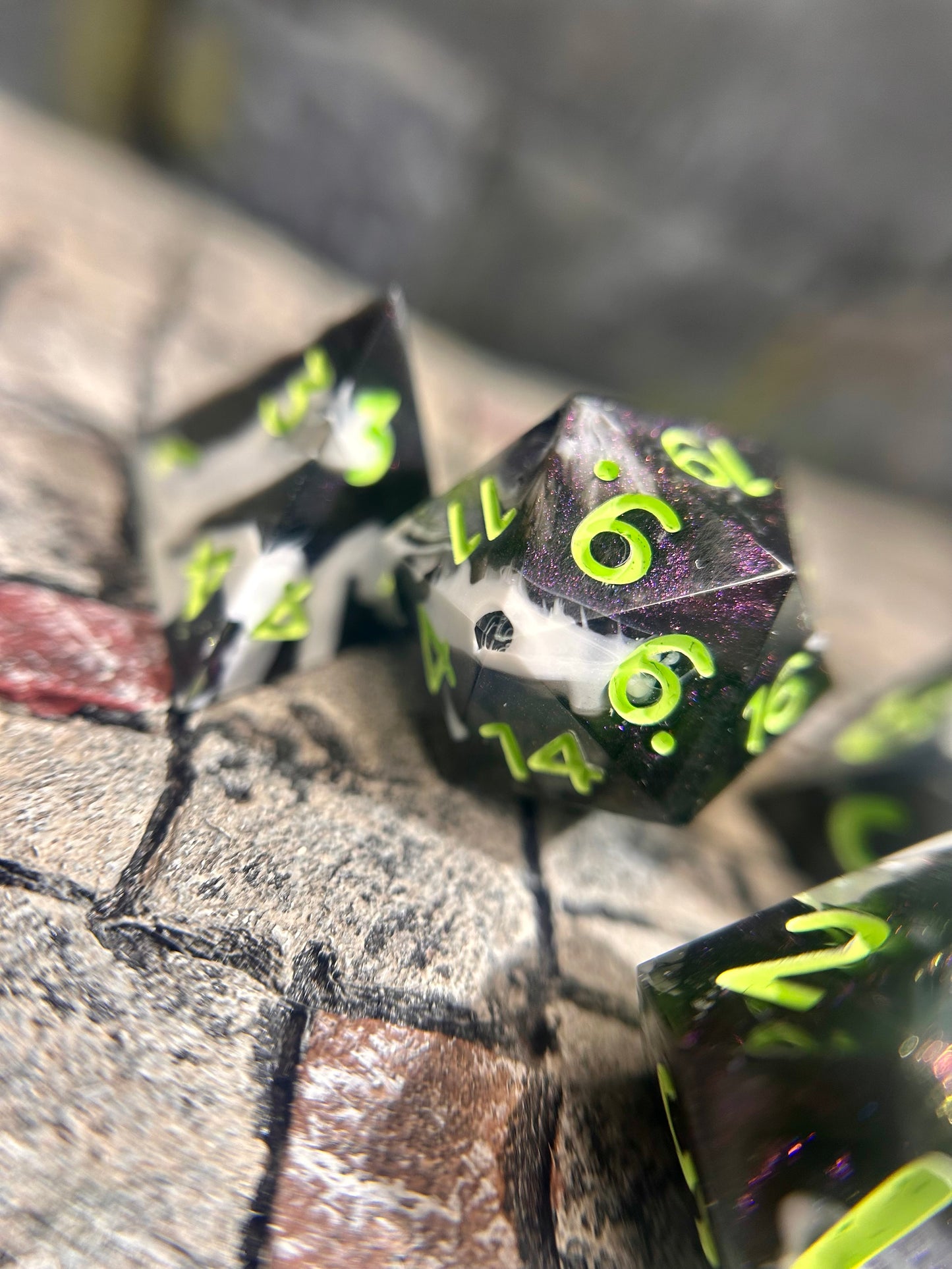 Vile Chemist 7-Piece Polyhedral Dice Set