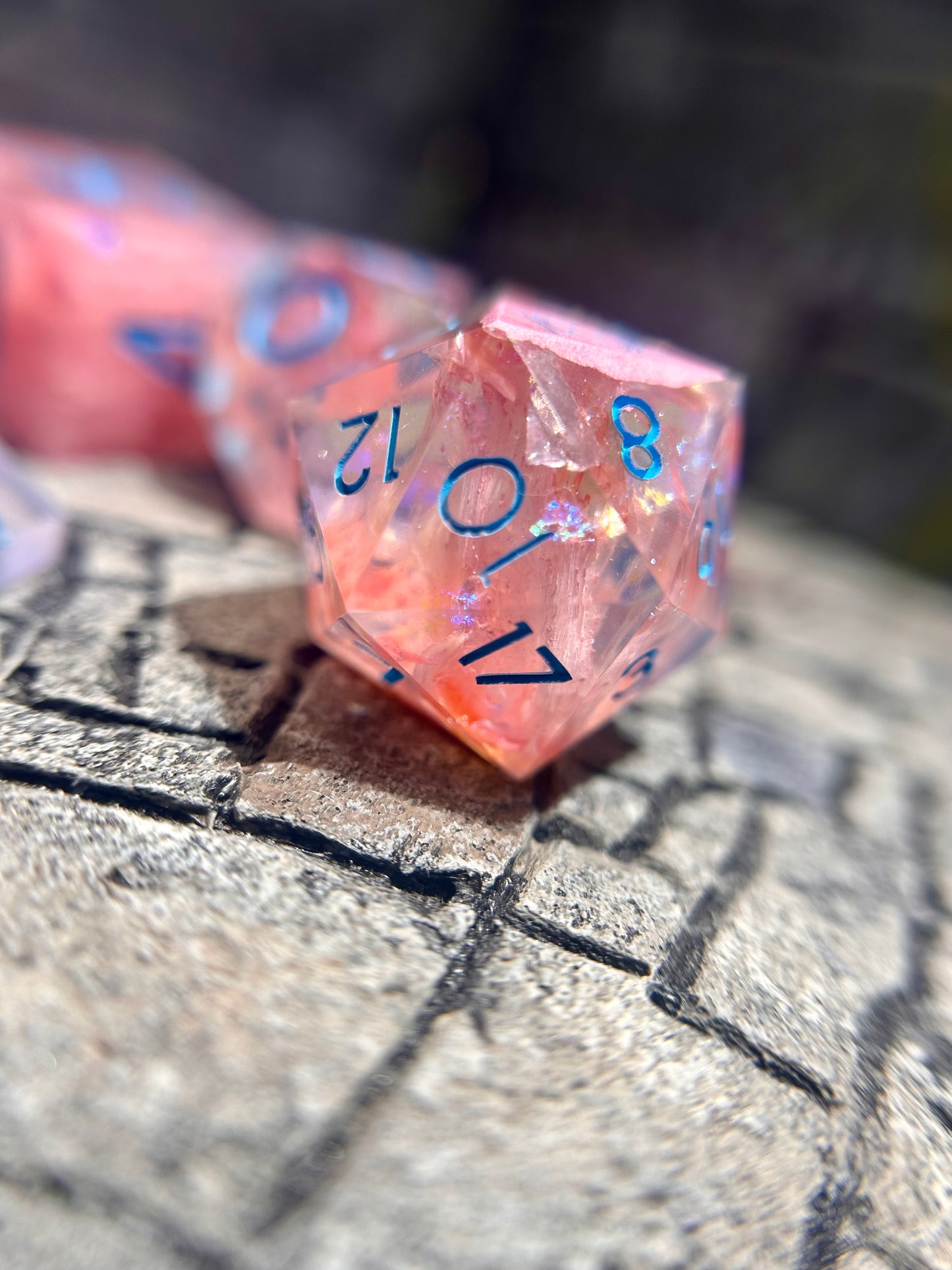 Bubblegum Bedlam 8-Piece Polyhedral Dice Set